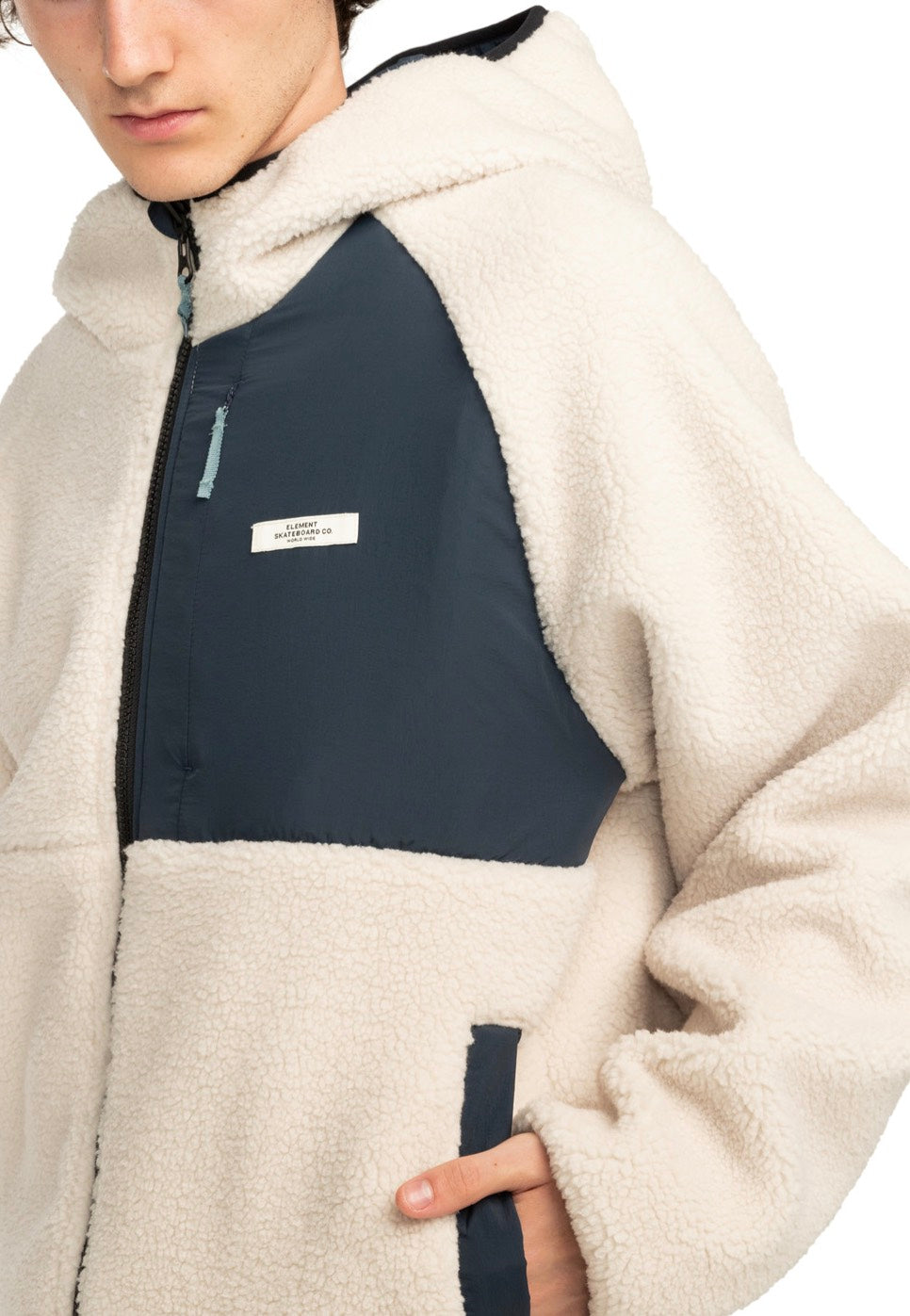 Veste Garçon Sherpa - Element Wolfe - Polaire Recyclée Avec Capuche Et Poches - 9