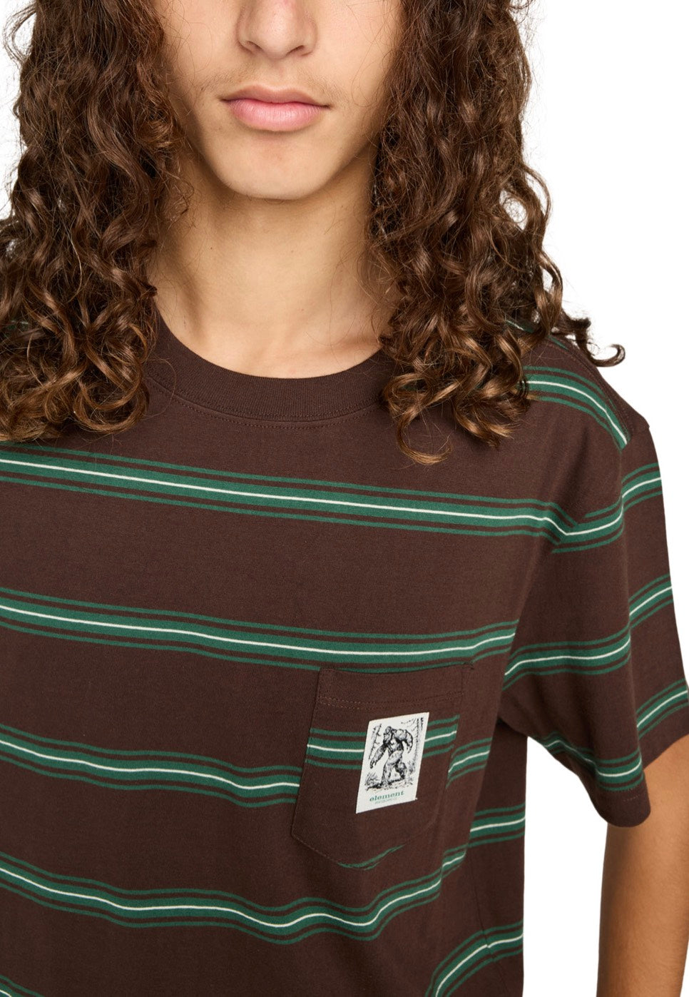 Element - Bigfoot Pocket Label Bigfoot Java Stripe - T-Shirt | Men-Image