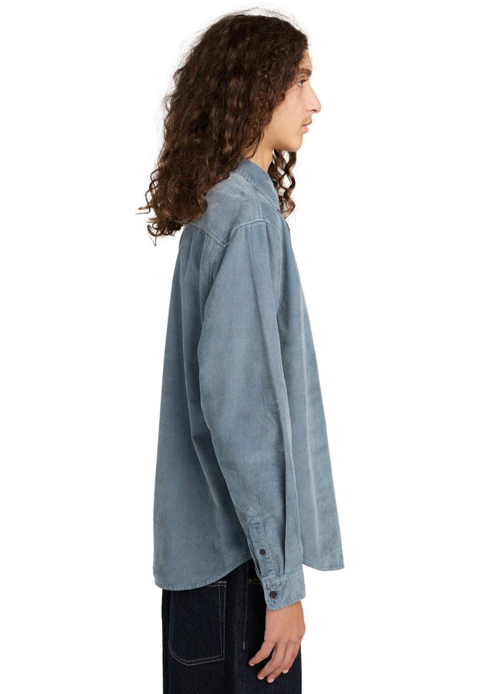 Element - Button Down Regular Corduroy Blue Mirage - Shirt | Men-Image