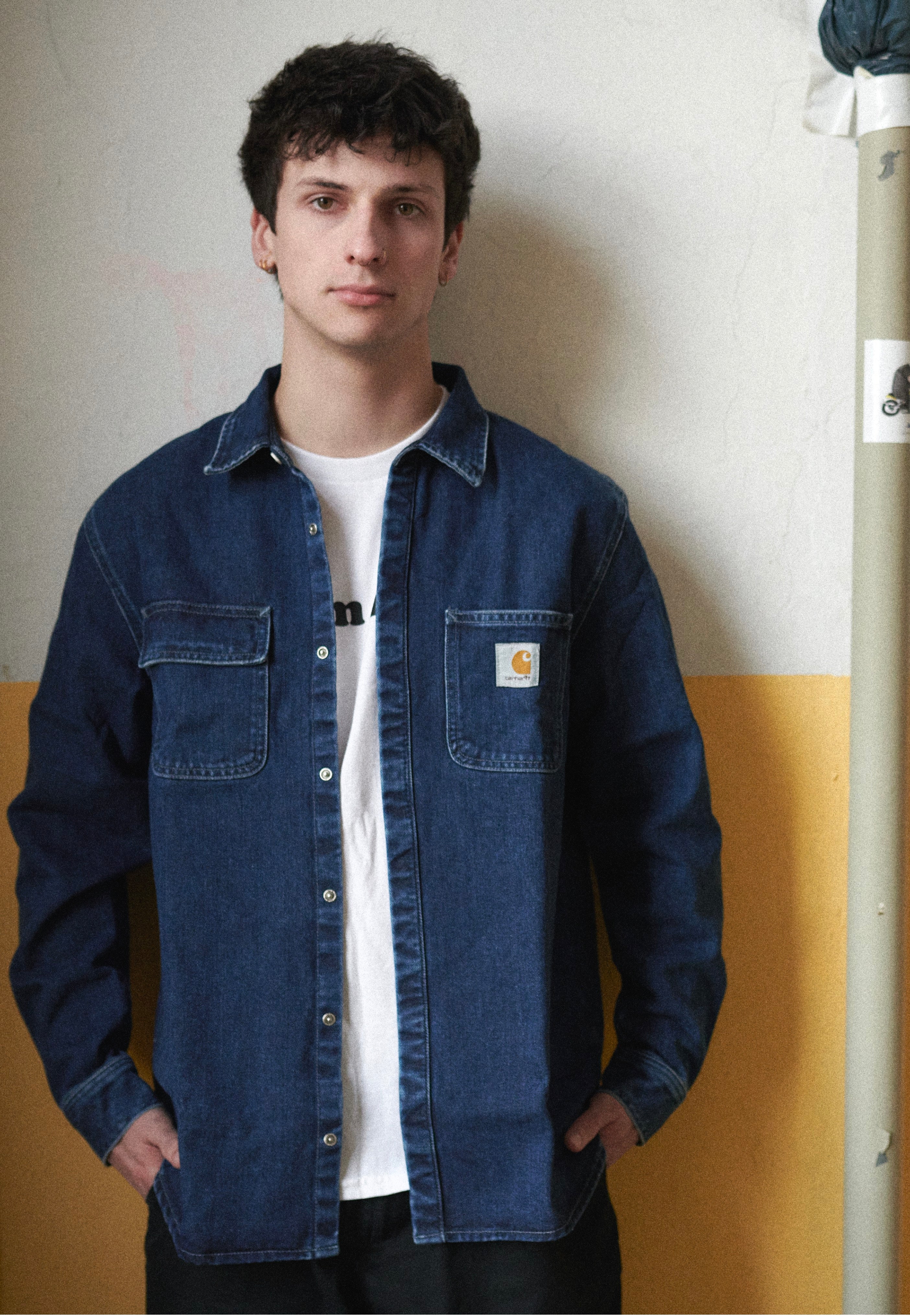 Carhartt WIP - Salinac Stone Washed Blue - Shirt | Men-Image
