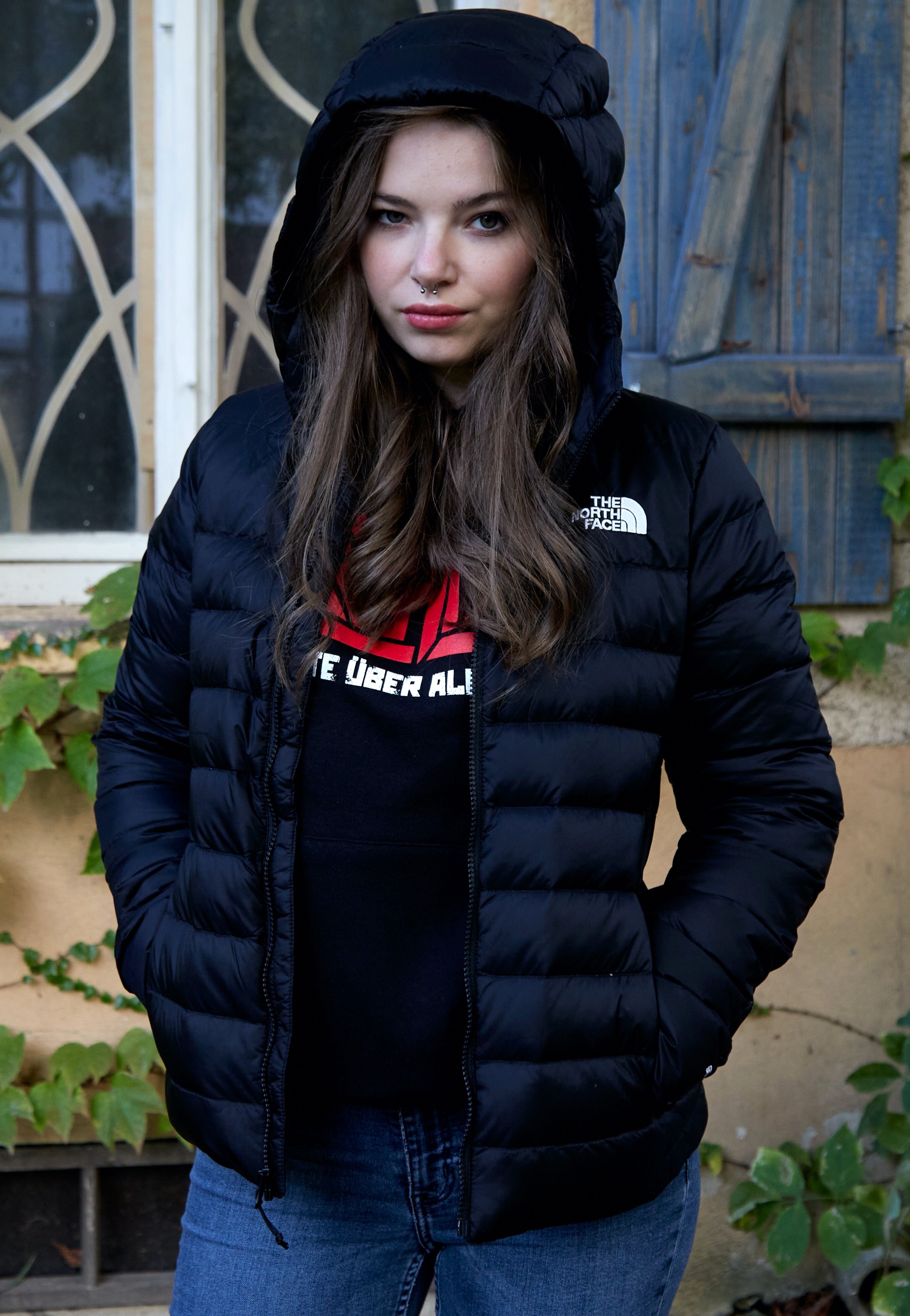 The North Face - Aconcagua Logo TNF Black/TNF White - Jacket | Women-Image