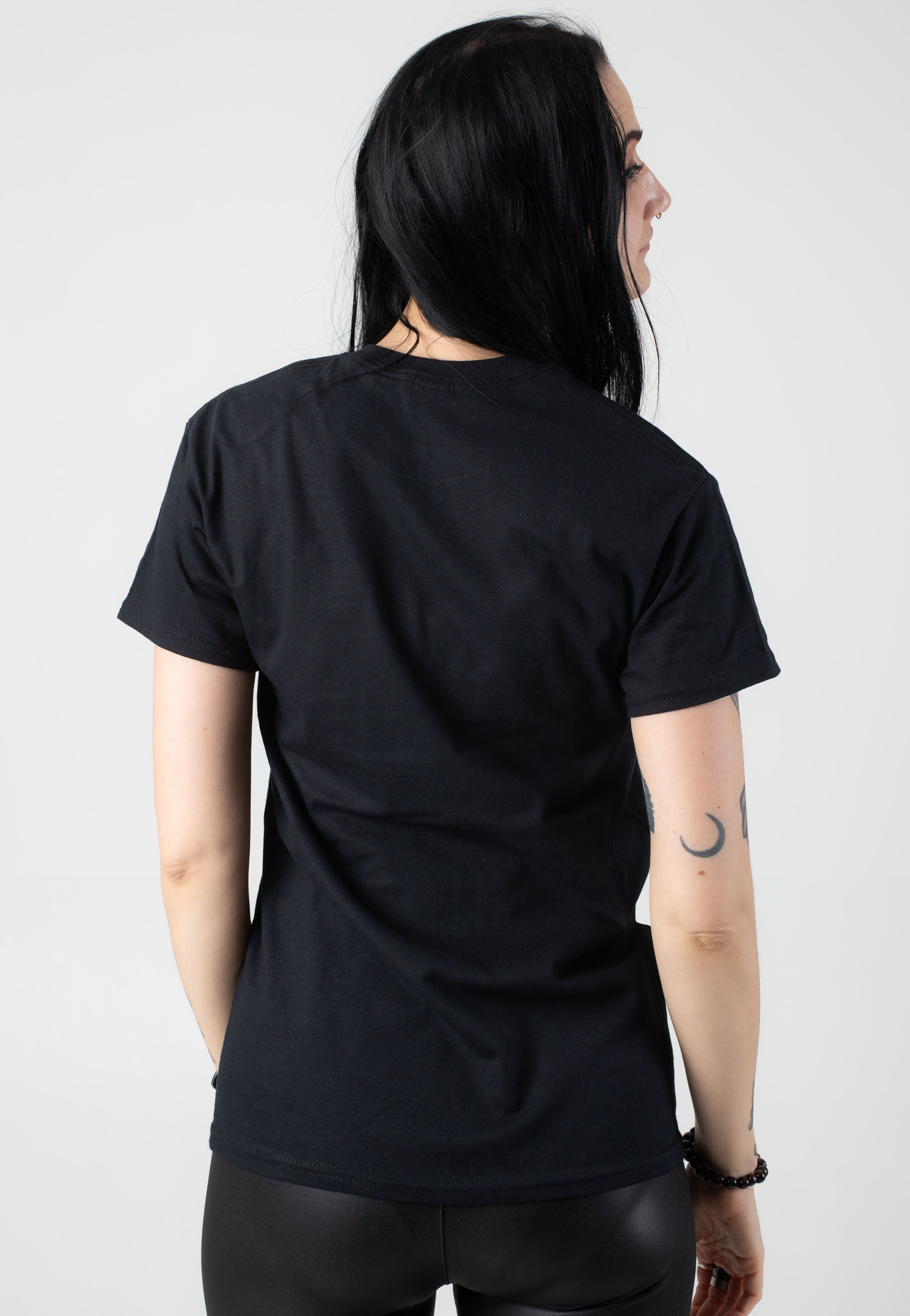iore トップス　DETAIL PONTE T-SHIRT / BLACK Ponte 90's Short Sleeve T-Shirt