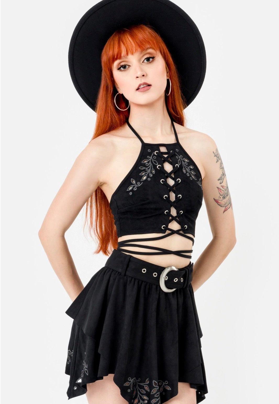 Restyle - Acantha Halterneck Black - Top | Women-Image