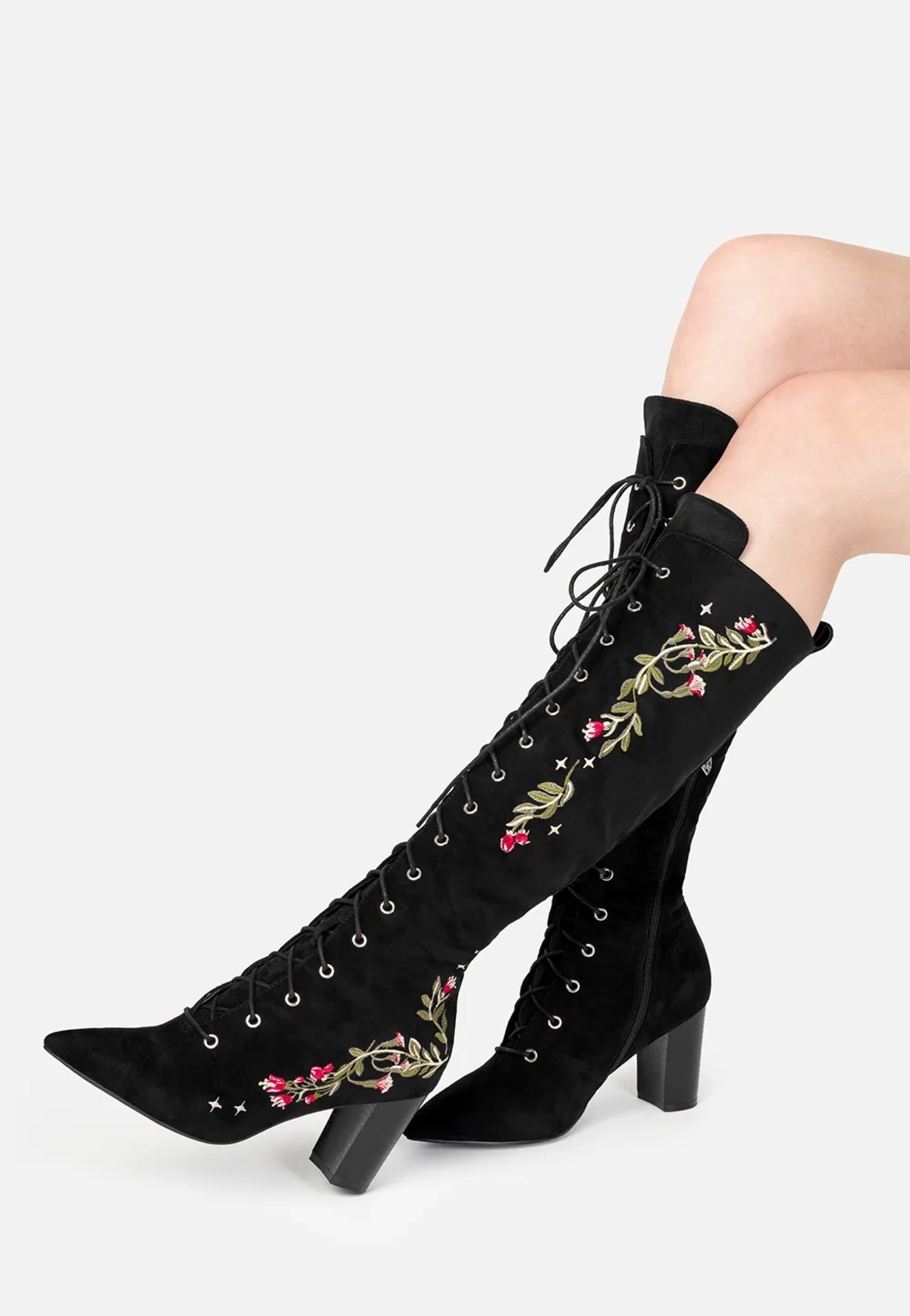 Restyle - Astrantia Knee High Black - Girl Shoes | Women-Image