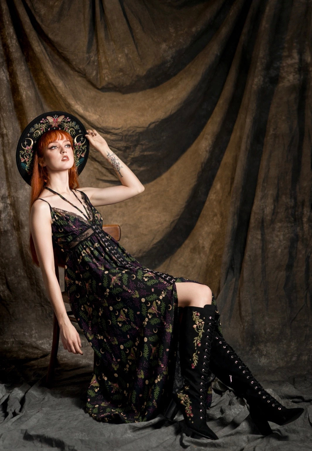 Restyle - Astrantia Knee High Black - Girl Shoes | Women-Image