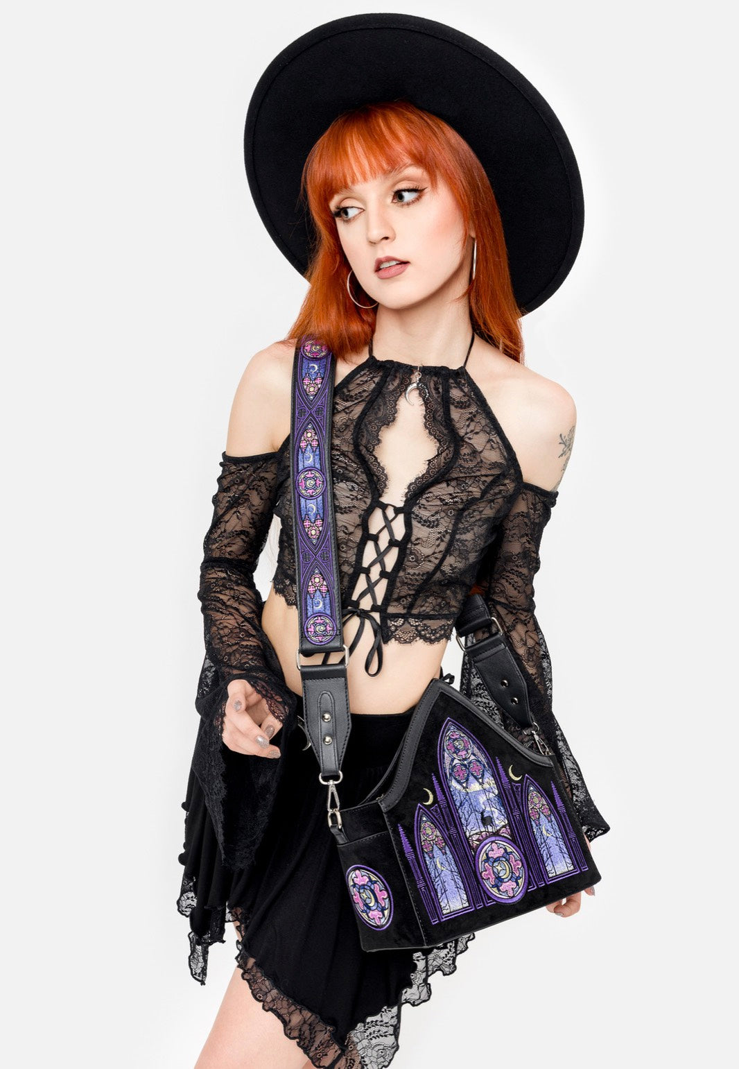 Restyle - Aurora Northern Lights Embroidery - Bag | Neutral-Image