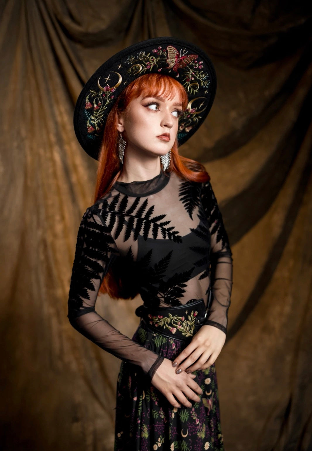 Restyle - Forest Witch Mesh Fern Black - Body | Women-Image
