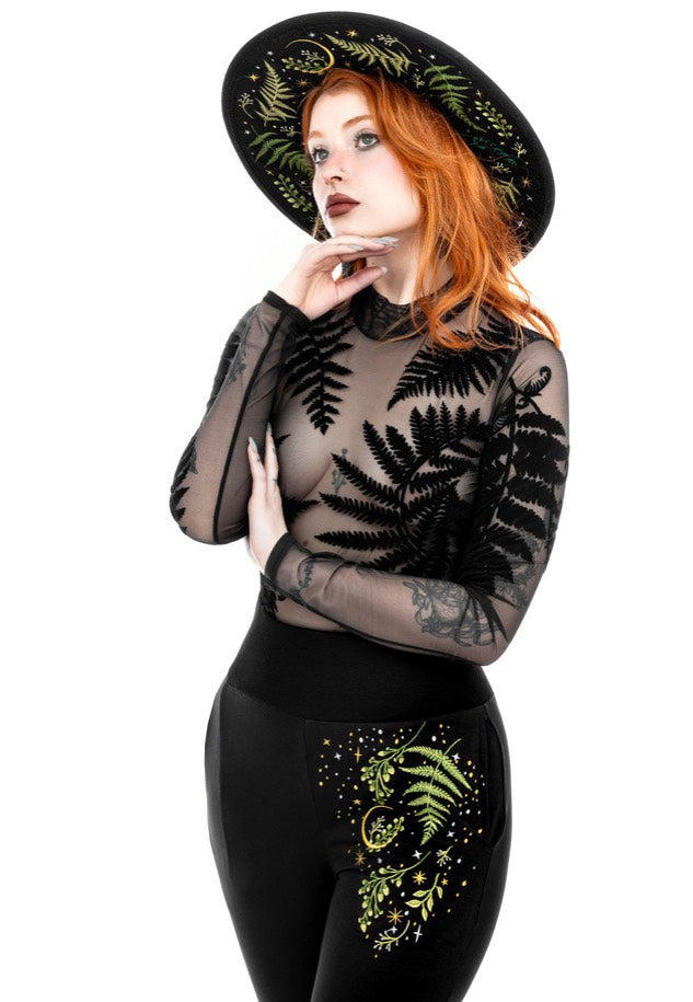 Restyle - Forest Witch Mesh Fern Black - Body | Women-Image