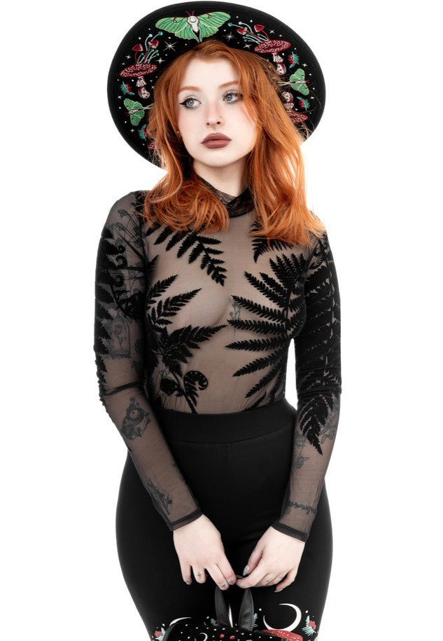 Restyle - Forest Witch Mesh Fern Black - Body | Women-Image