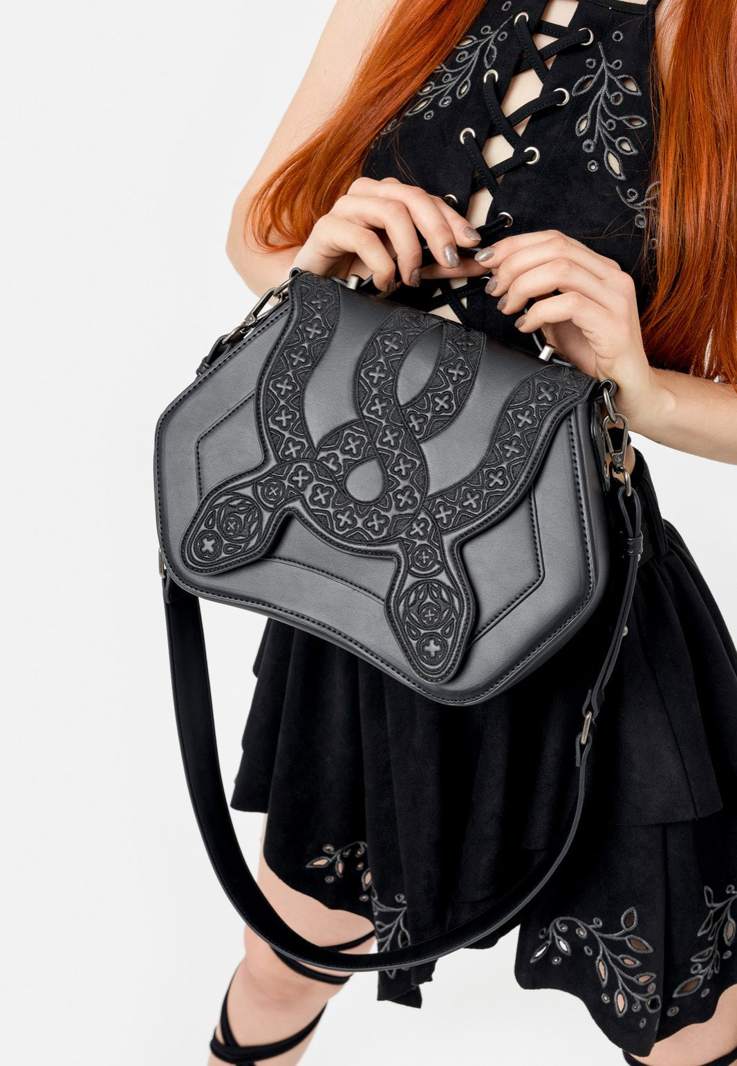 Restyle - Cathedral Snake Crossbody - Bag | Neutral-Image