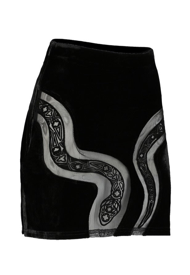 Restyle - Cathedral Snake Mini Black - Skirt | Women-Image