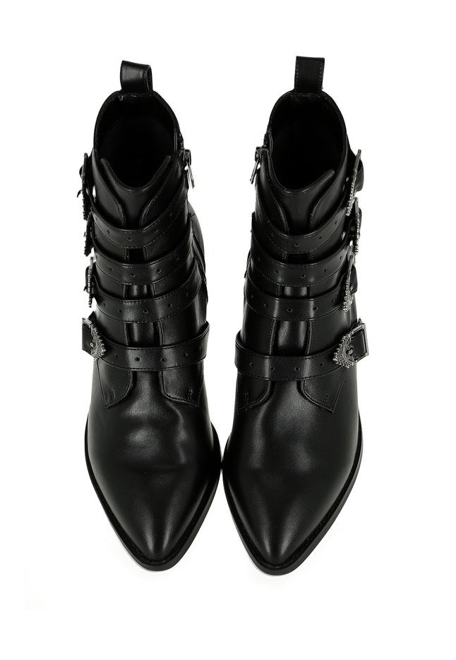 Restyle - Cathedralis Buckle Pikes Black - Girl Shoes | Women-Image