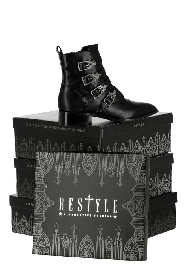 Restyle - Cathedralis Buckle Pikes Black - Girl Shoes | Women-Image