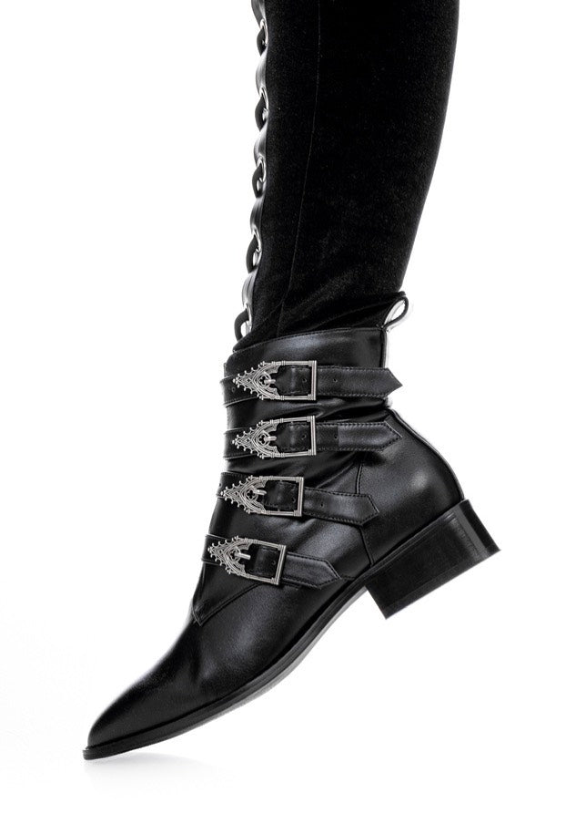 Restyle - Cathedralis Buckle Pikes Black - Girl Shoes | Women-Image