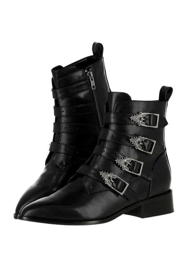 Restyle - Cathedralis Buckle Pikes Black - Girl Shoes | Women-Image