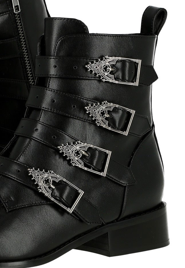 Restyle - Cathedralis Buckle Pikes Black - Girl Shoes | Women-Image
