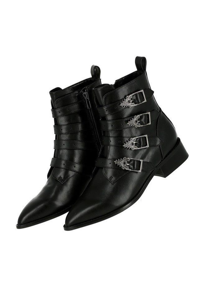 Restyle - Cathedralis Buckle Pikes Black - Girl Shoes | Women-Image