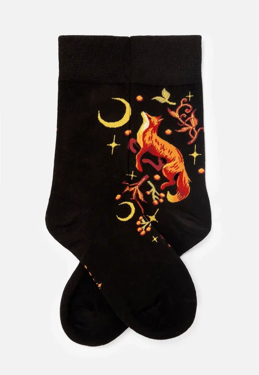 Restyle - Foxes Jacquard Black - Socks | Neutral-Image
