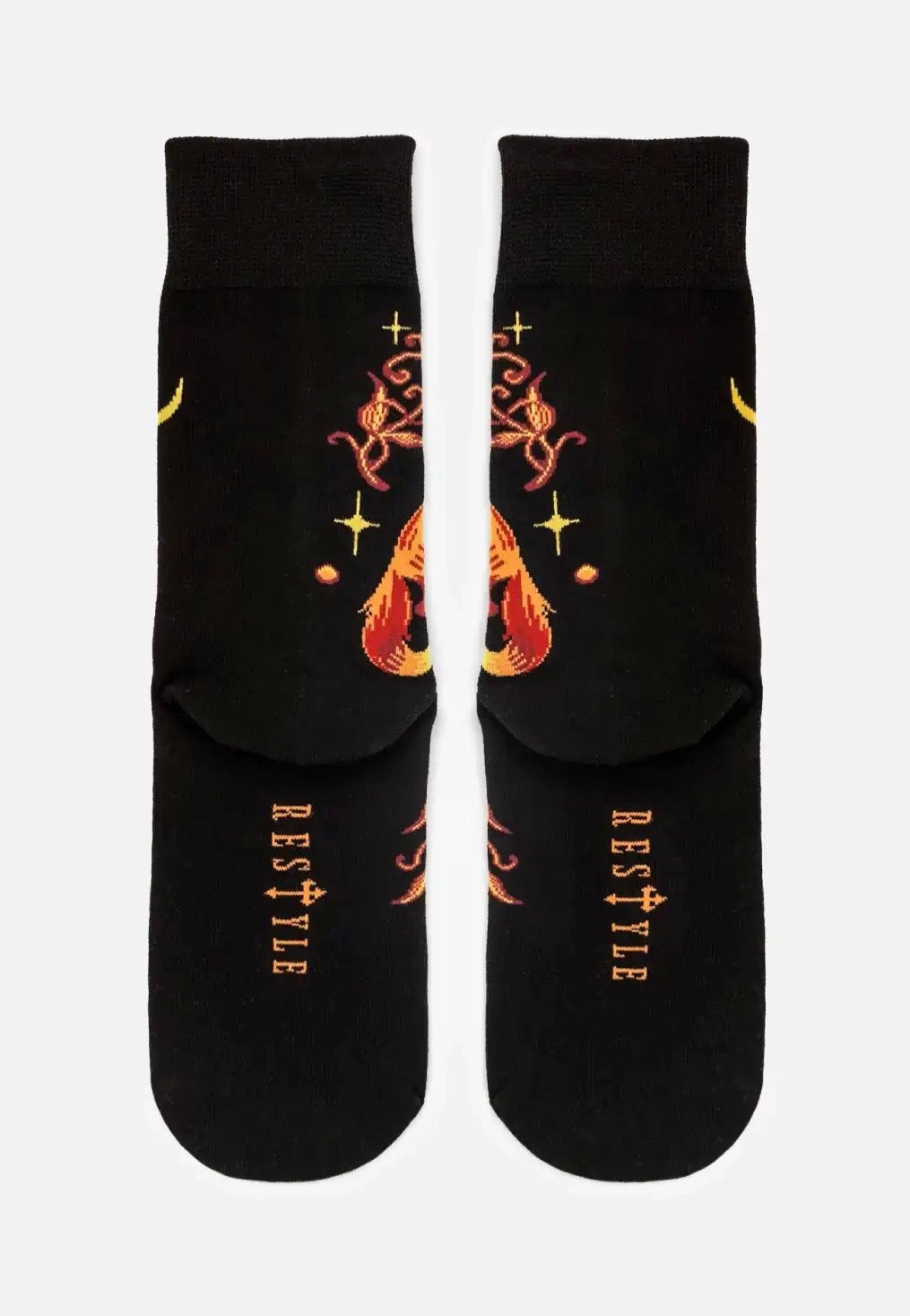 Restyle - Foxes Jacquard Black - Socks | Neutral-Image