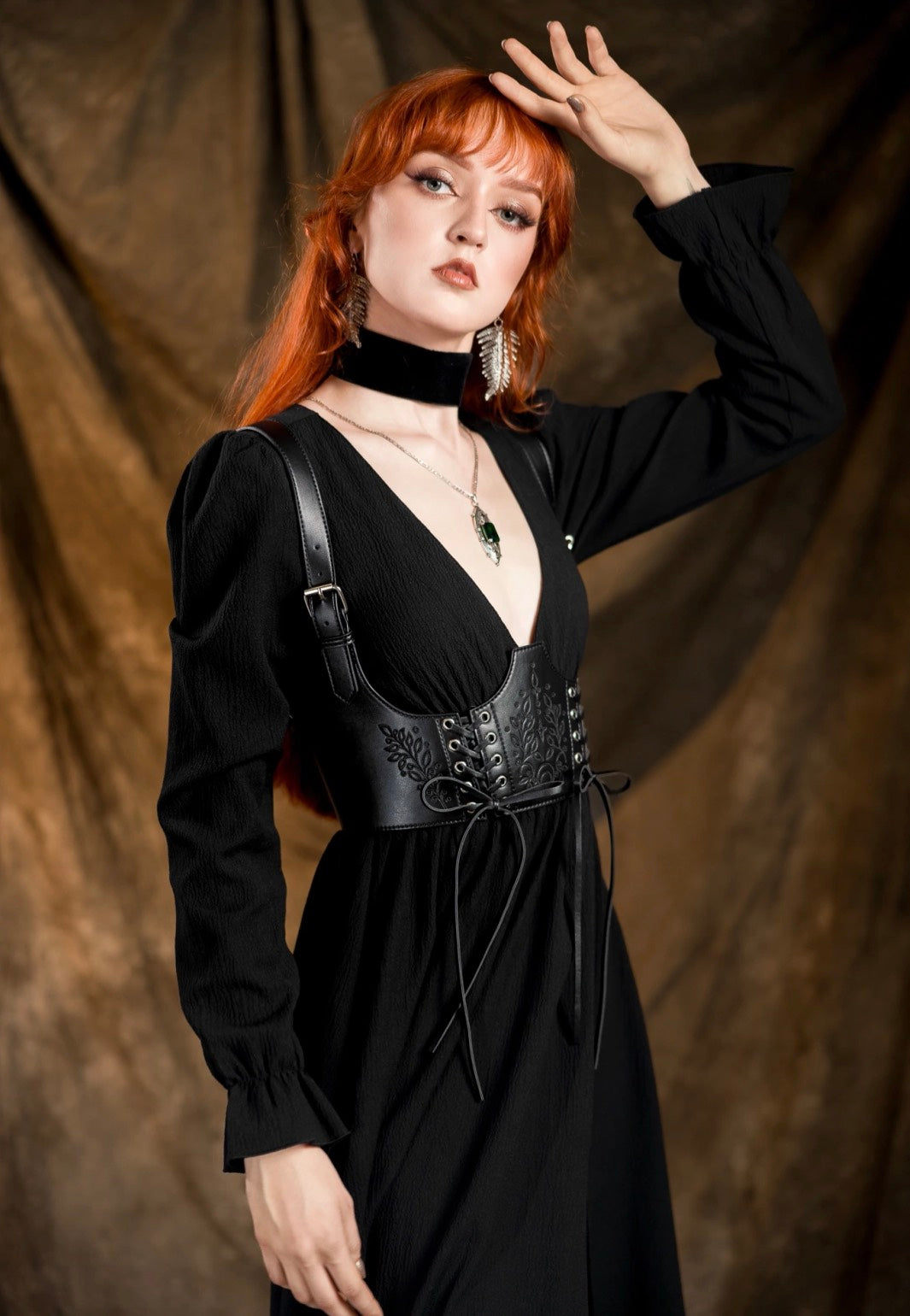 Restyle - Hemlock Lace Up Black - Harness | Neutral-Image