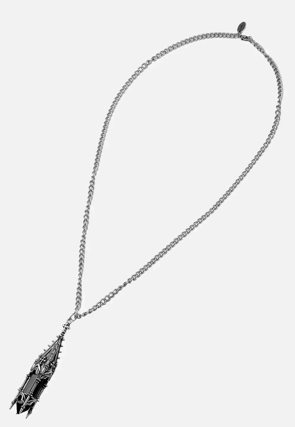 Restyle Midnight Totem Silver Necklace | Neutral-Image