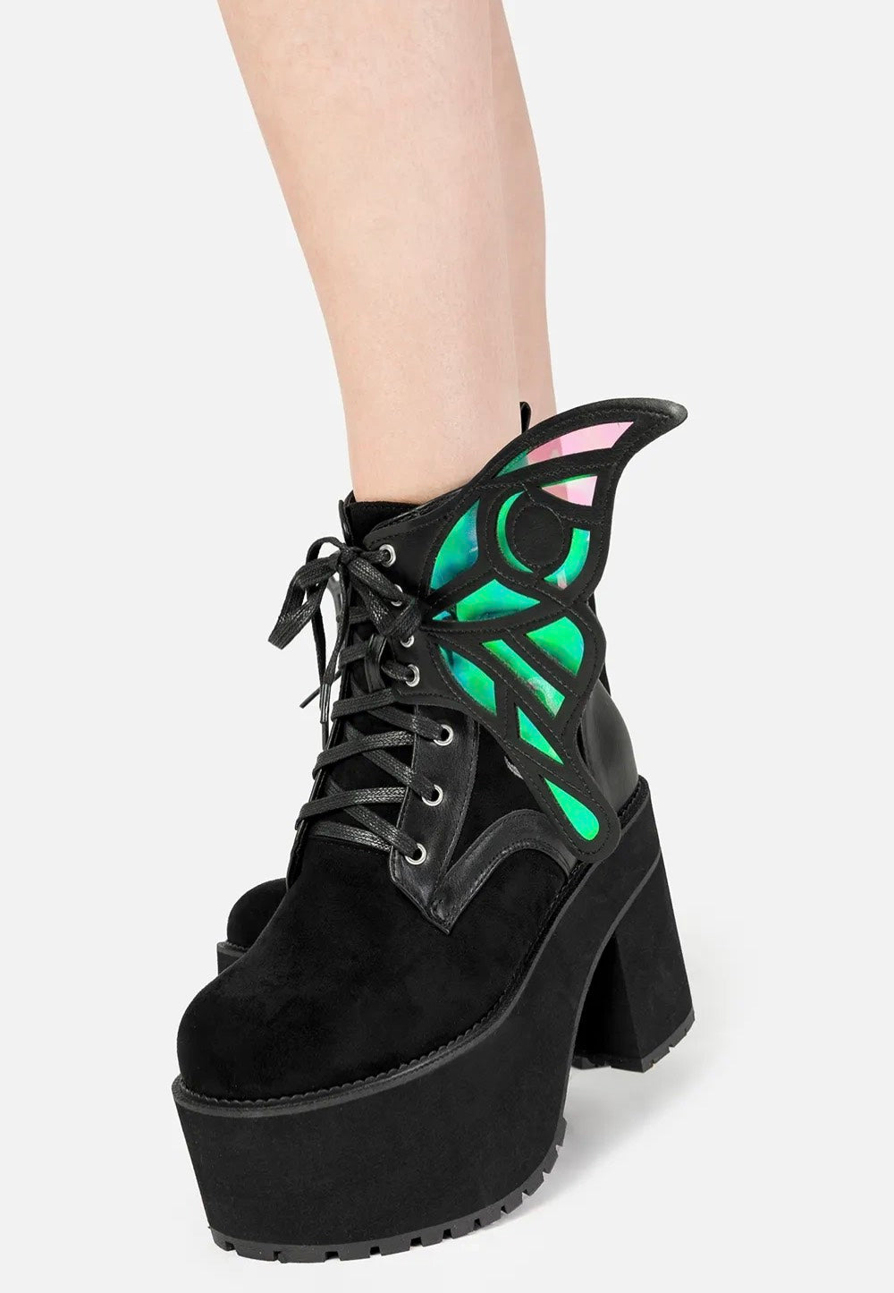 Restyle - Nocturne Winged Black - Girl Shoes | Women-Image