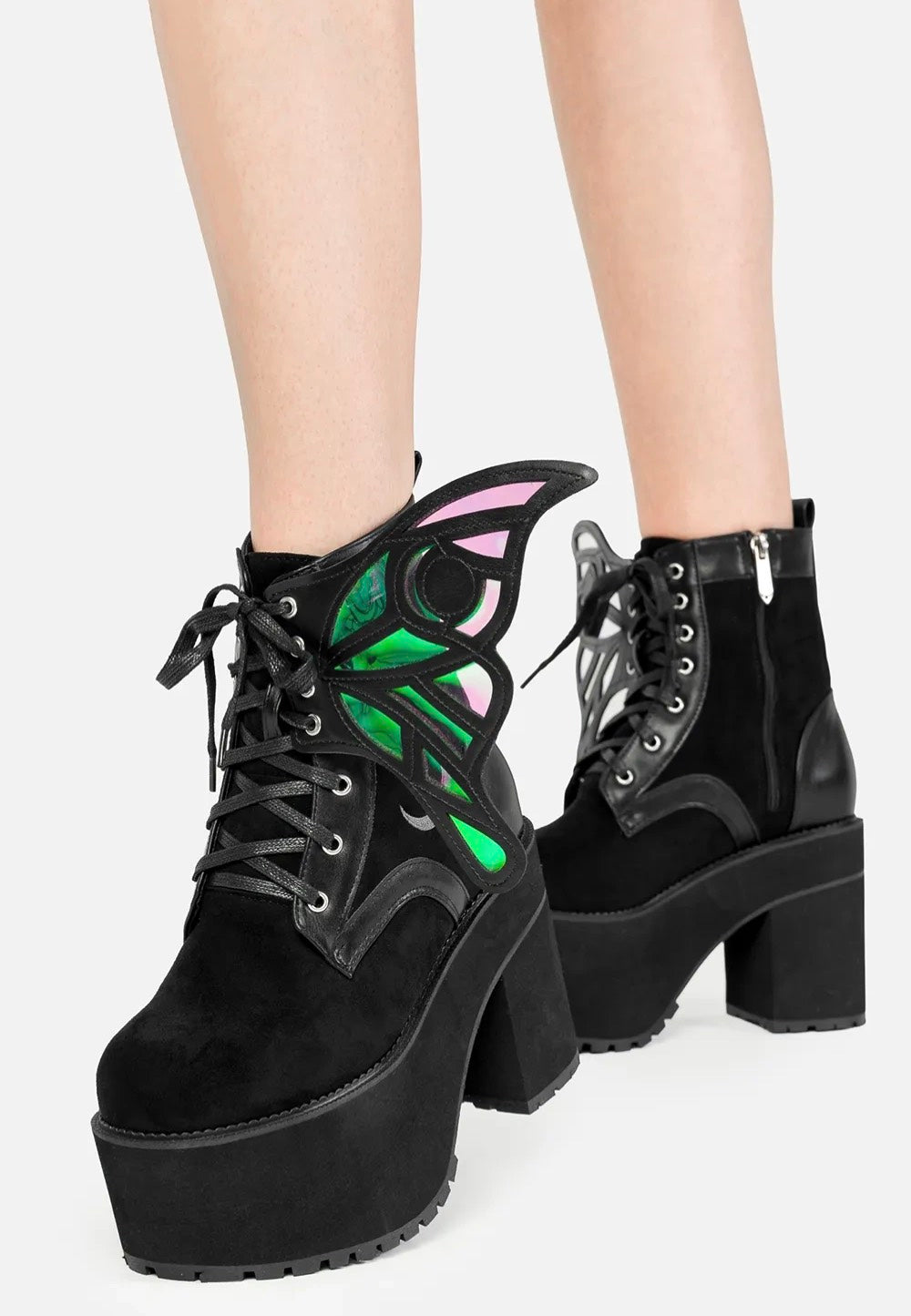 Restyle - Nocturne Winged Black - Girl Shoes | Women-Image