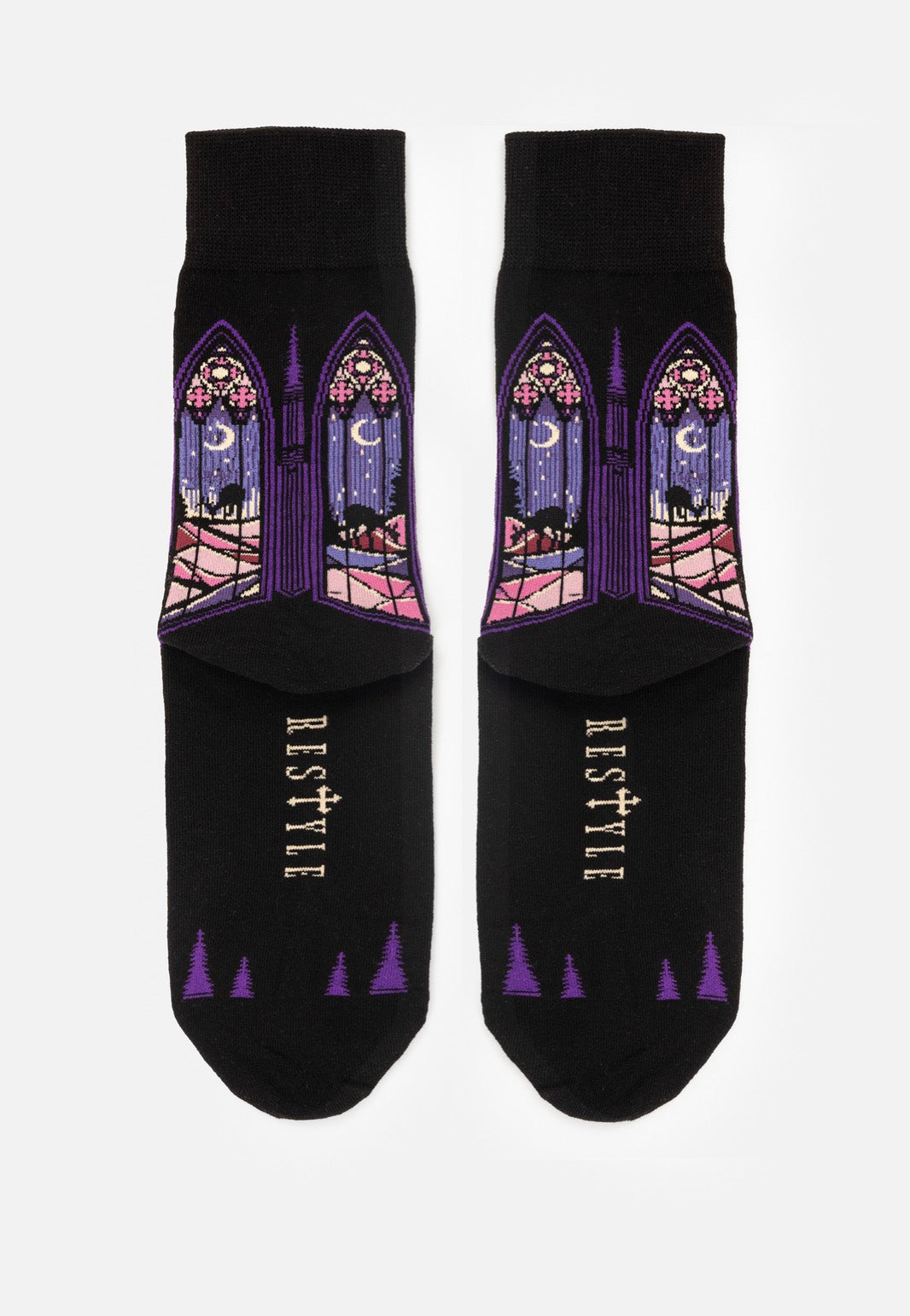 Restyle - Northern Lights Jacquard - Socks | Neutral-Image