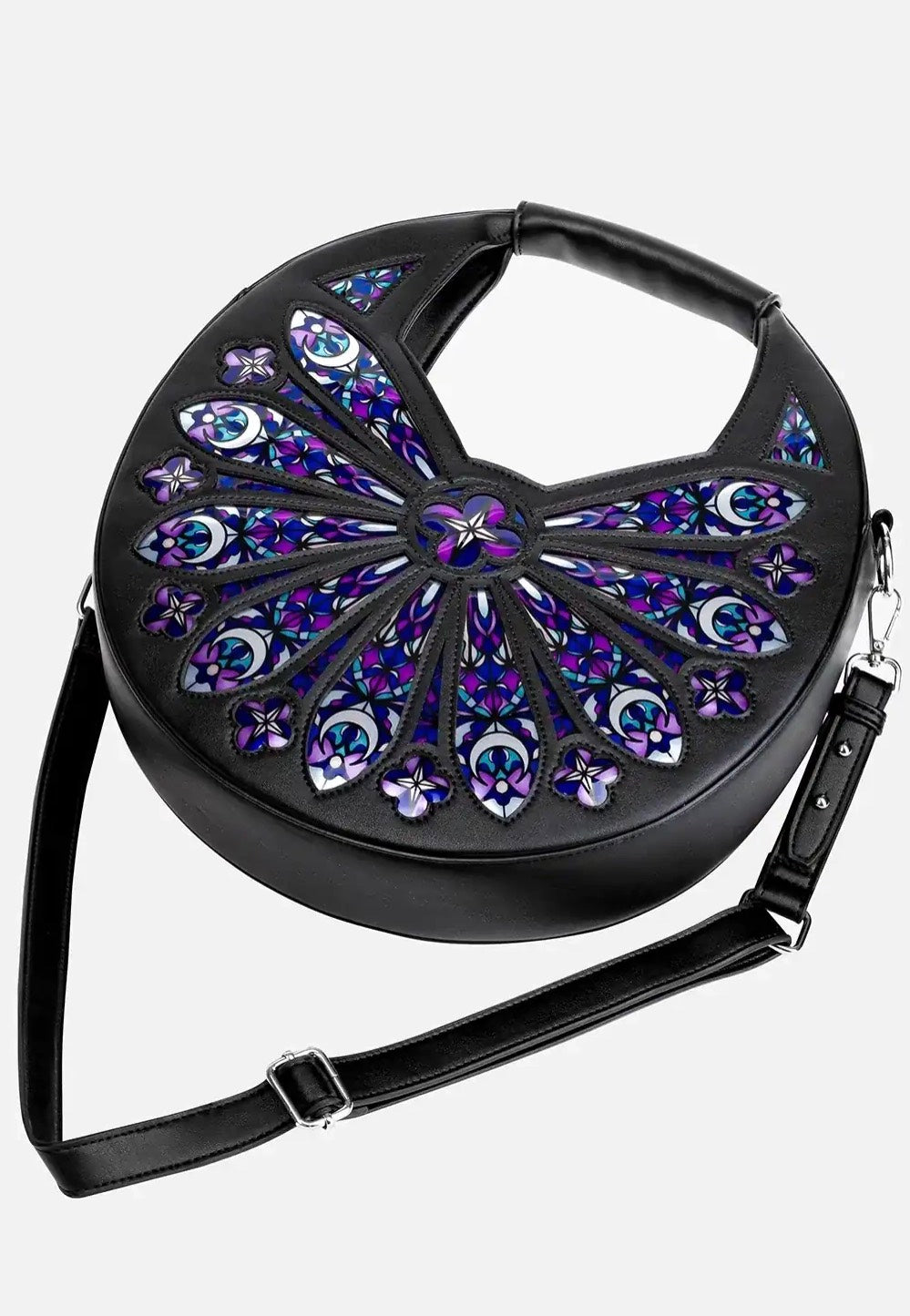 Restyle - Sacred Rose Shoulder Black - Bag | Neutral-Image