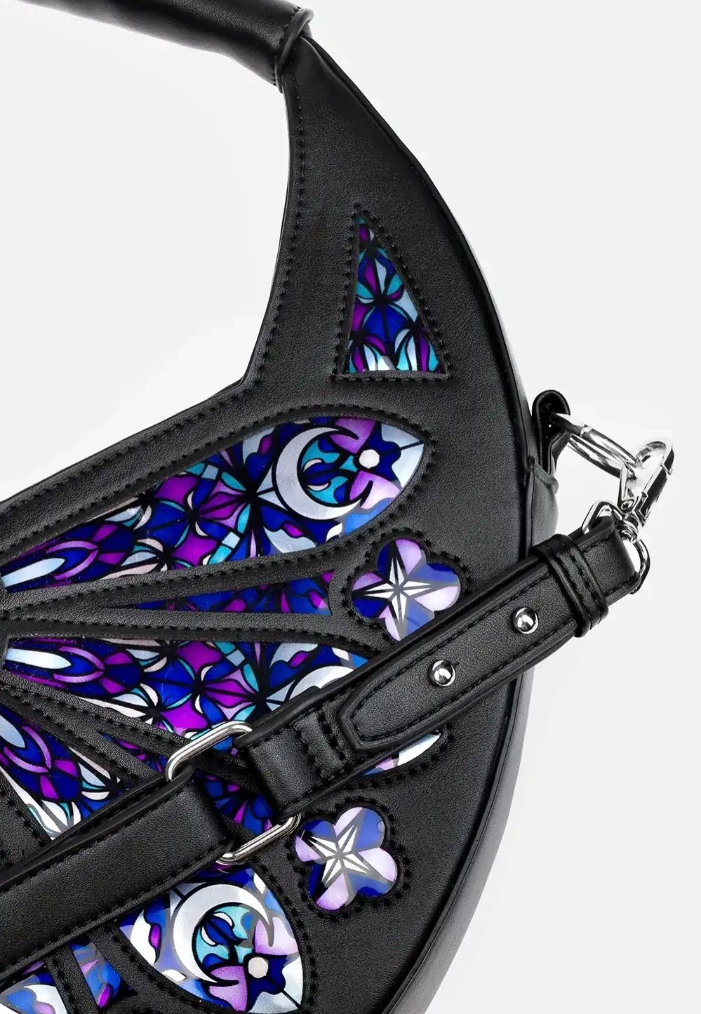 Restyle - Sacred Rose Shoulder Black - Bag | Neutral-Image