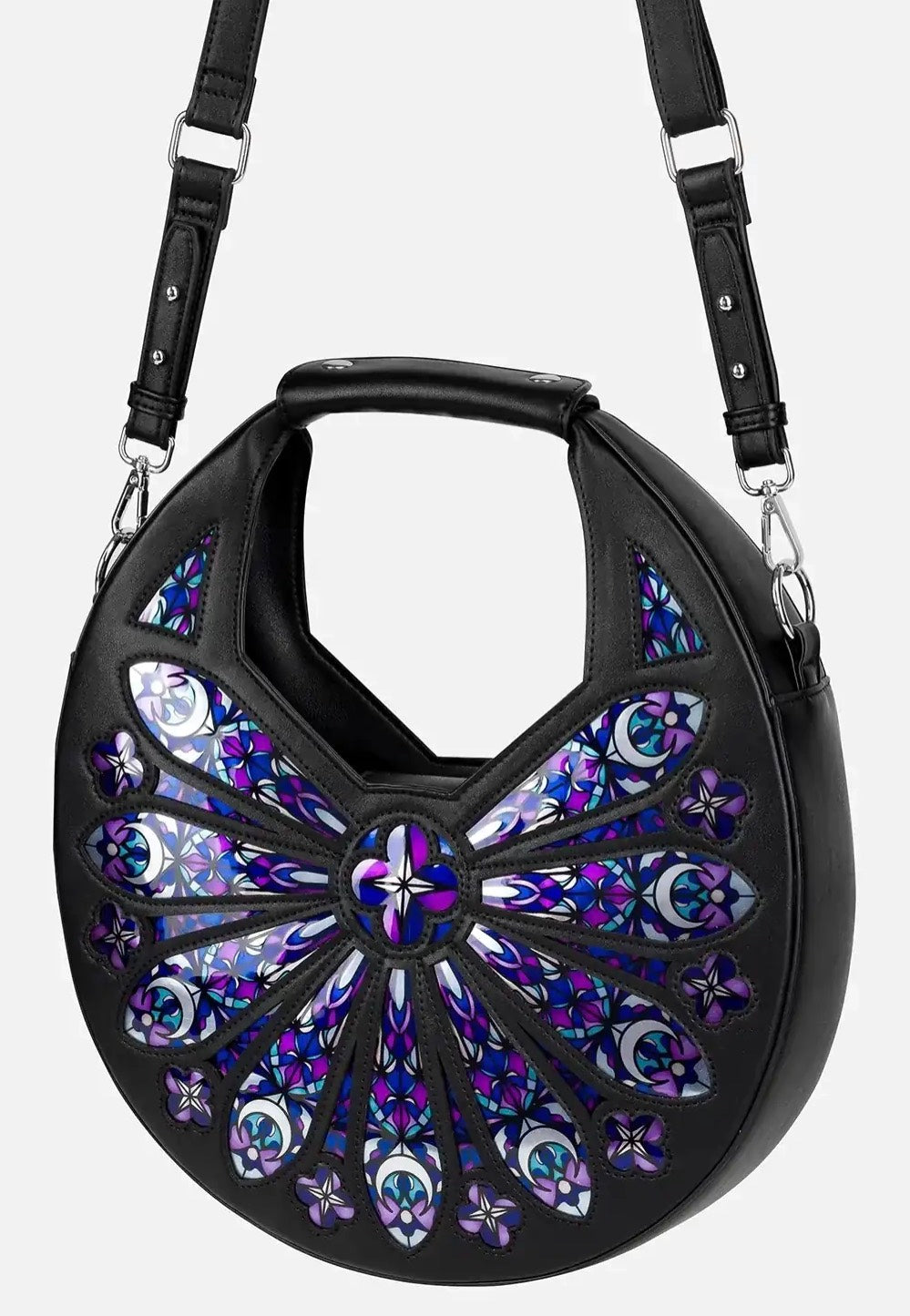 Restyle - Sacred Rose Shoulder Black - Bag | Neutral-Image