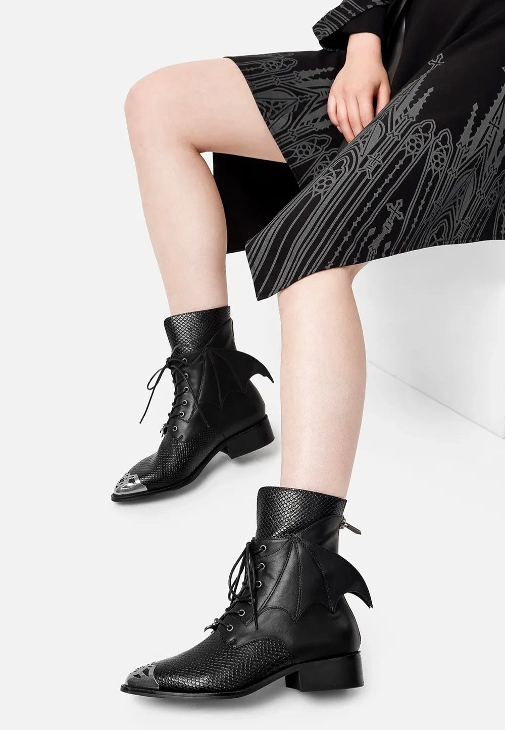 Restyle - Shadow Wing Pikes Black - Girl Shoes | Women-Image