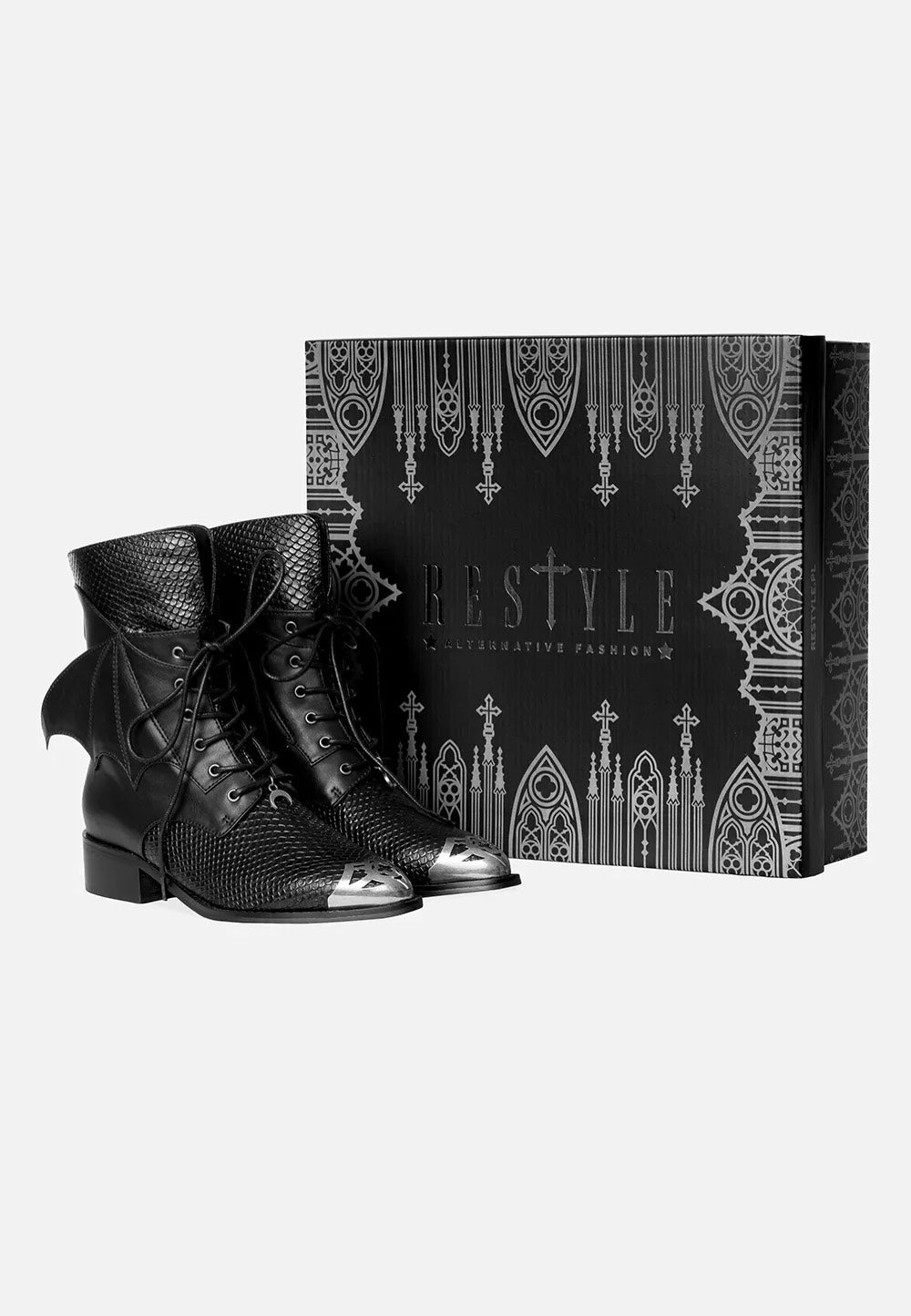 Restyle - Shadow Wing Pikes Black - Girl Shoes | Women-Image