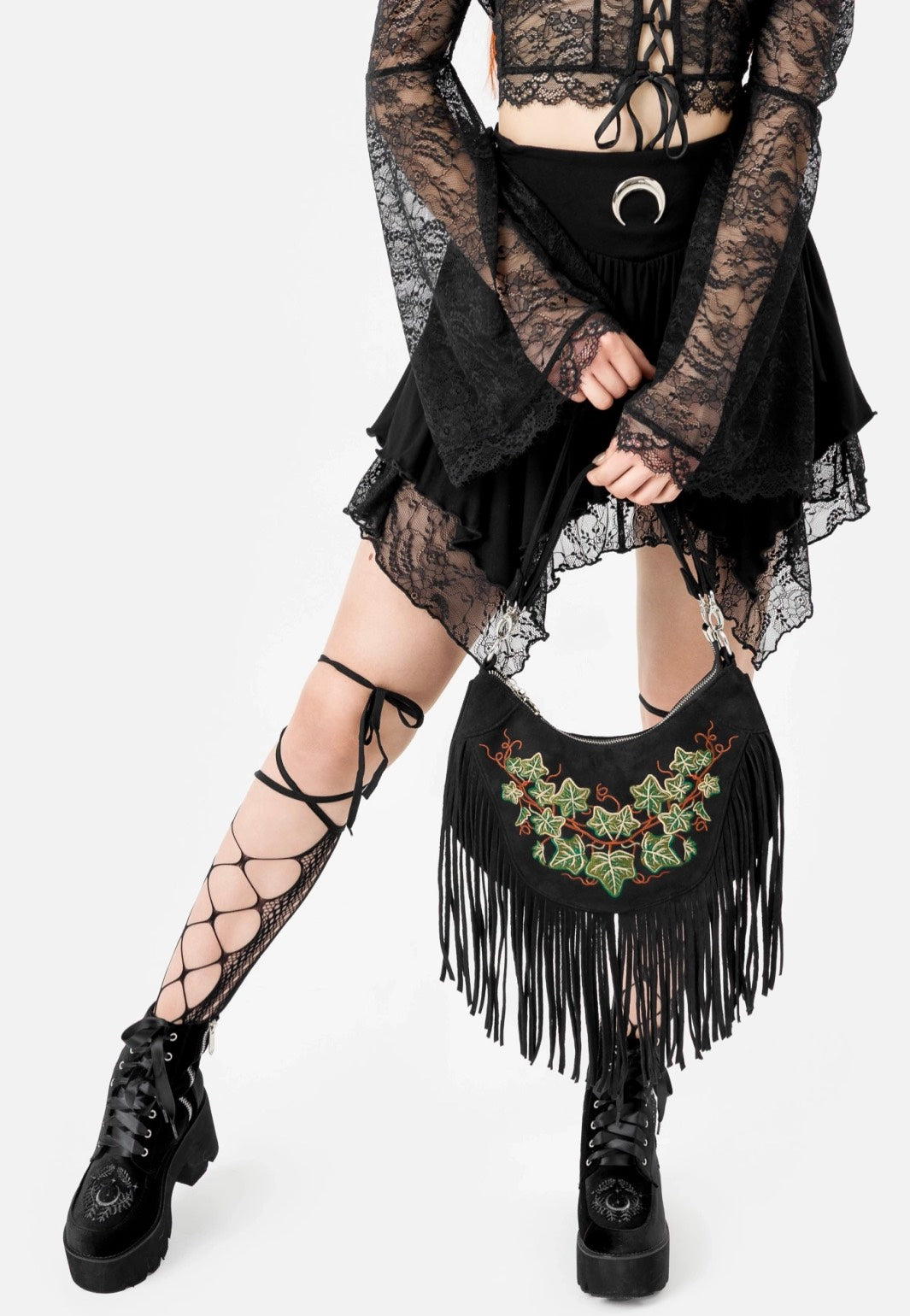 Restyle - Tangled Vines Black - Bag | Neutral-Image