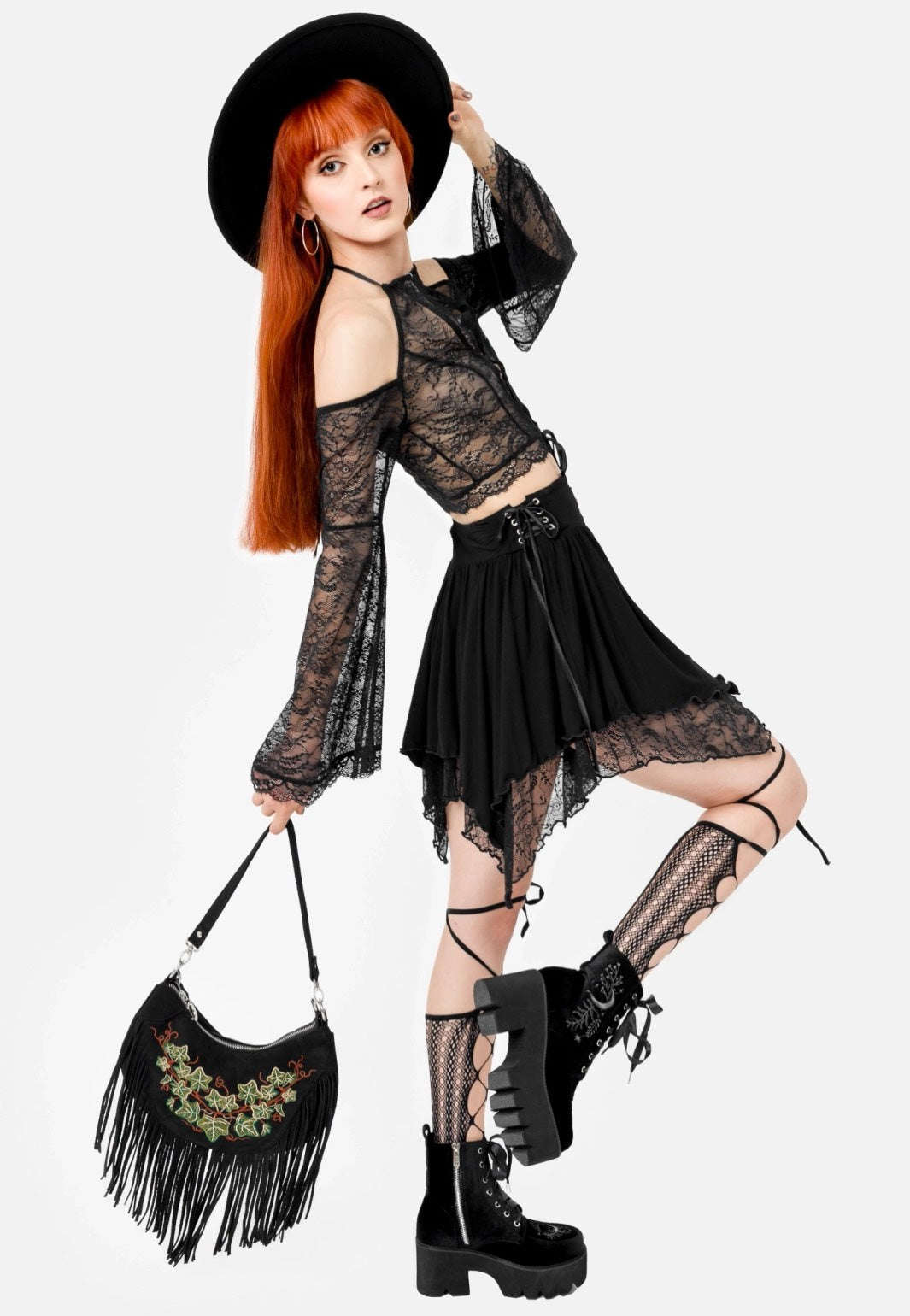 Restyle - Tangled Vines Black - Bag | Neutral-Image