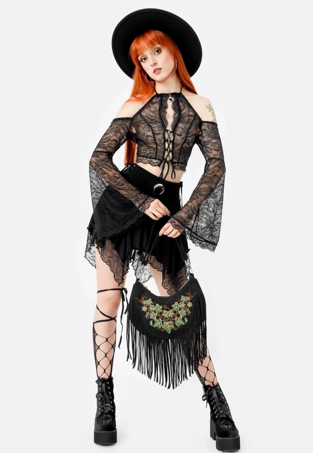 Restyle - Tangled Vines Black - Bag | Neutral-Image