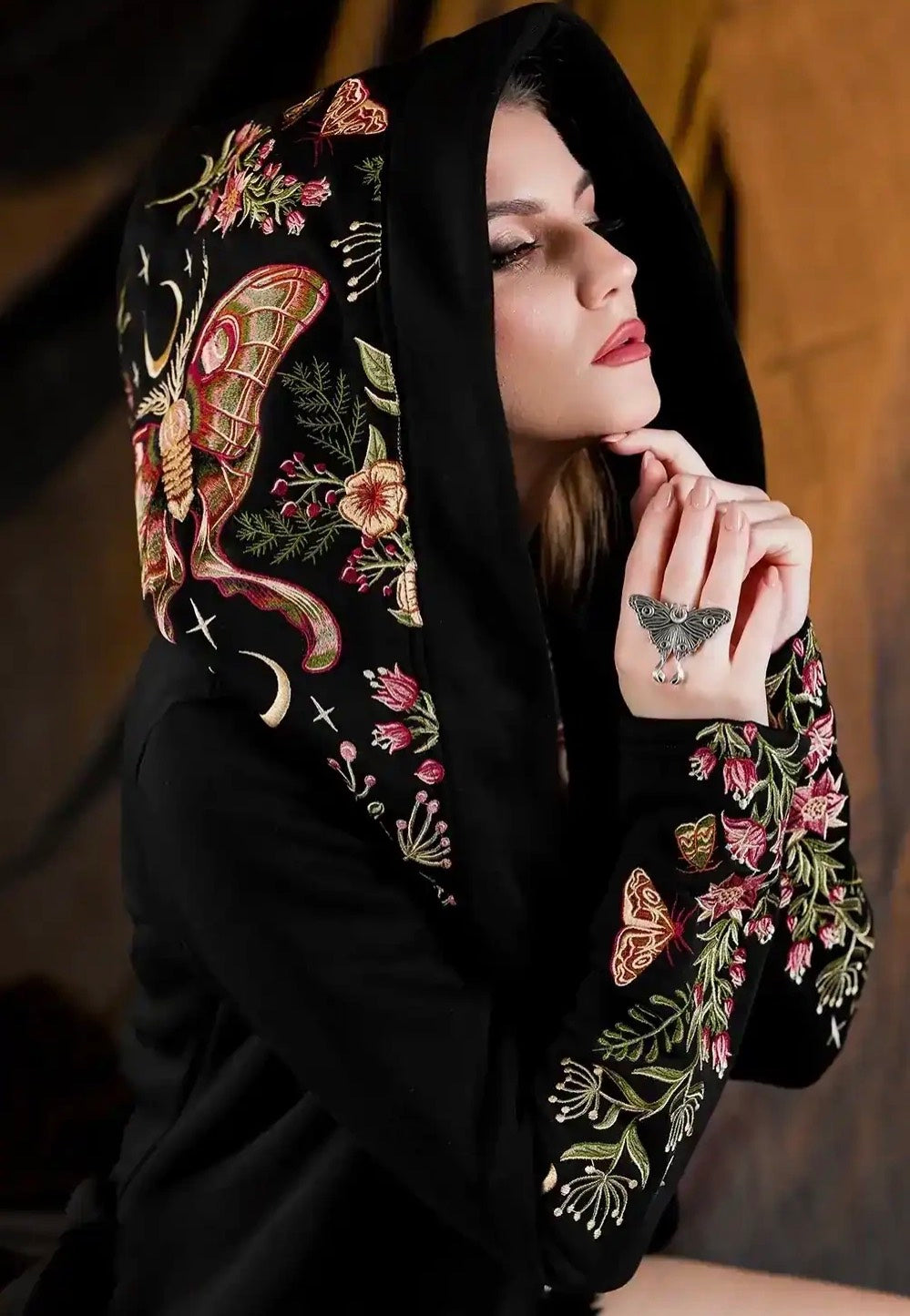 Restyle - Wilderwood Hooded Black - Jacket | Women-Image