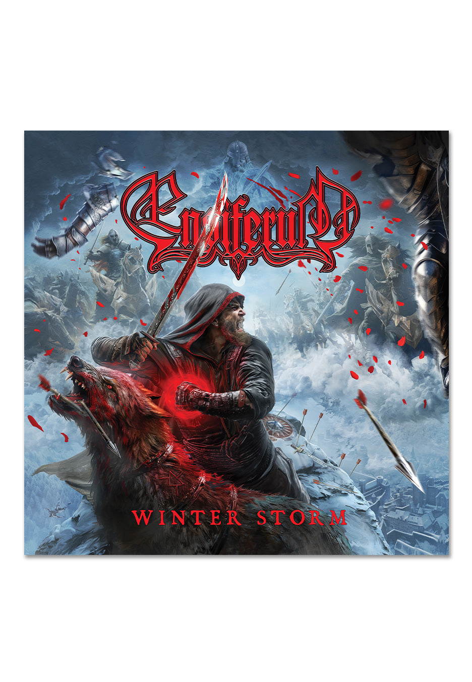 Ensiferum Winter Storm Light Blue Ice Marbled Vinyl | Neutral-Image