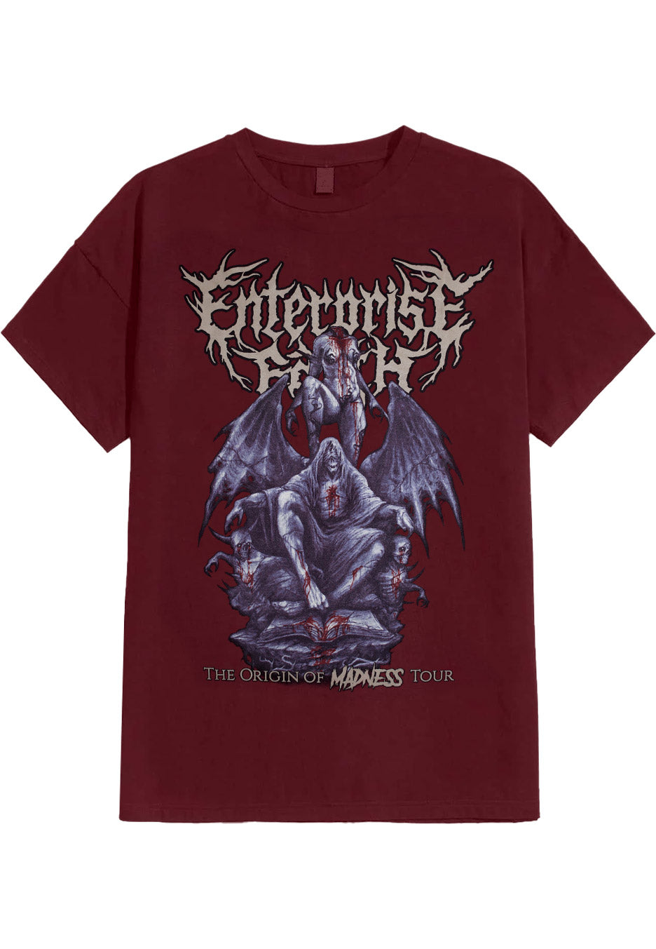 Enterprise Earth - The Origin Of Madness Tour 2025 Maroon - T-Shirt | Neutral-Image