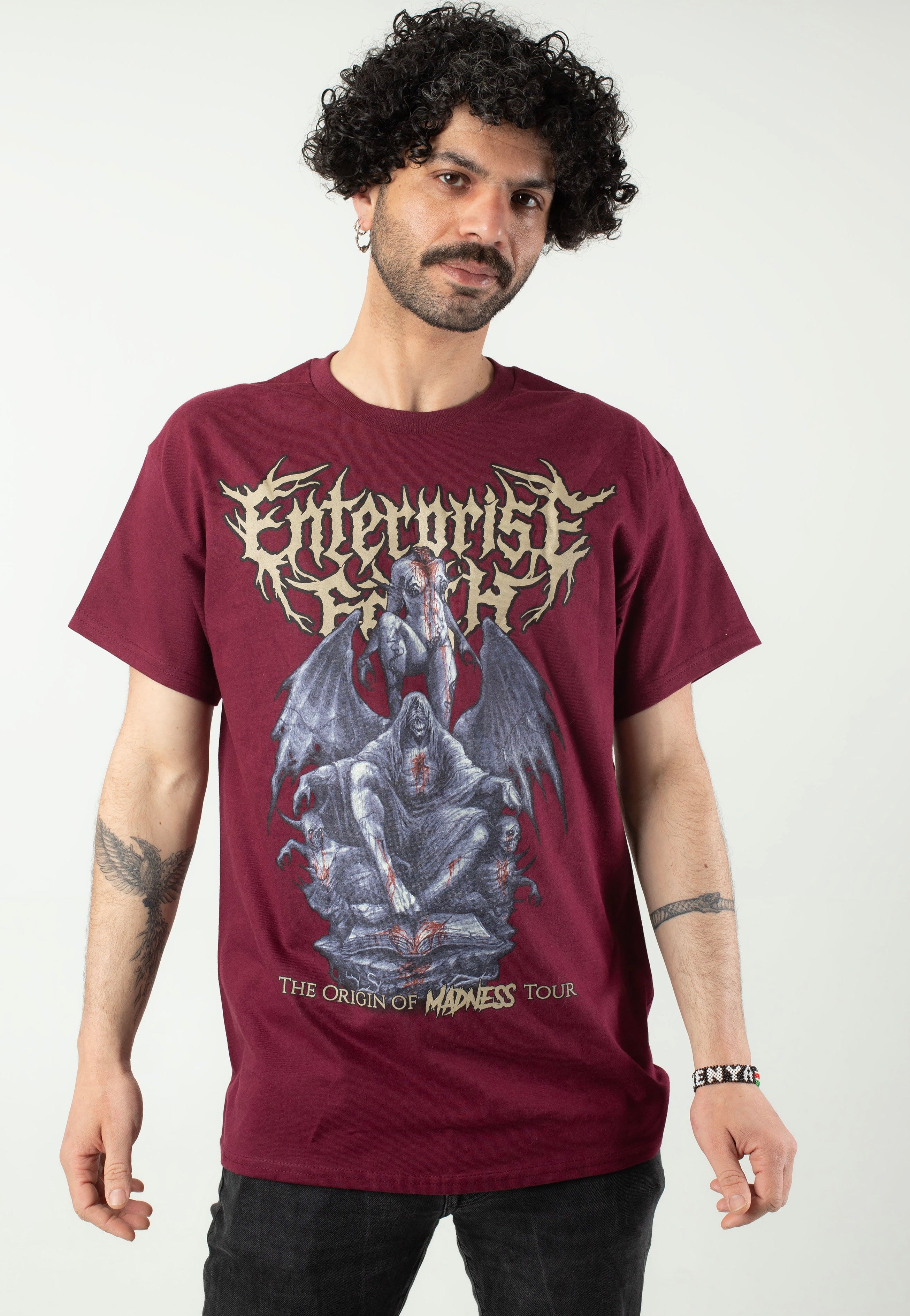 Enterprise Earth - The Origin Of Madness Tour 2025 Maroon - T-Shirt | Men-Image