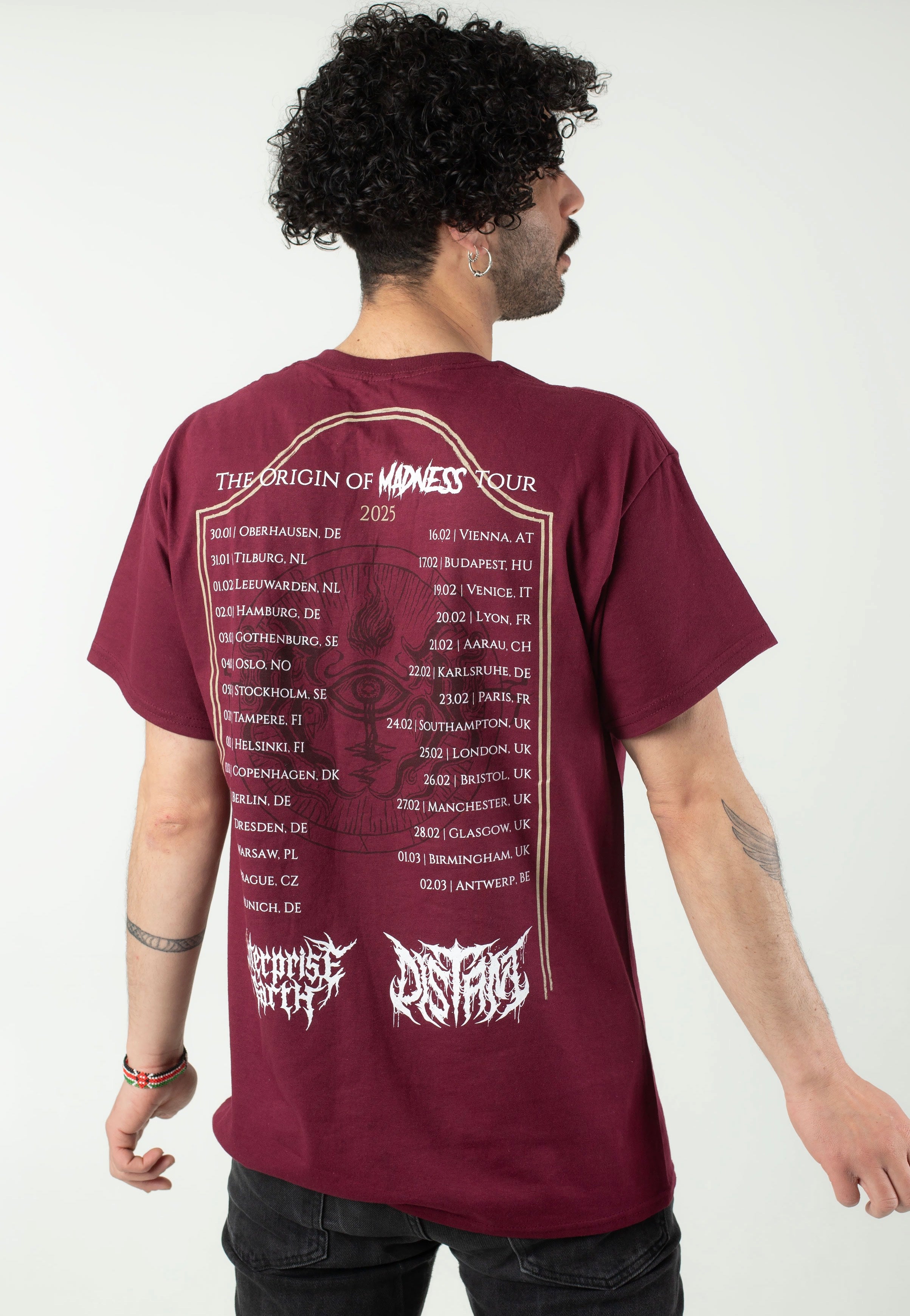 Enterprise Earth - The Origin Of Madness Tour 2025 Maroon - T-Shirt | Men-Image