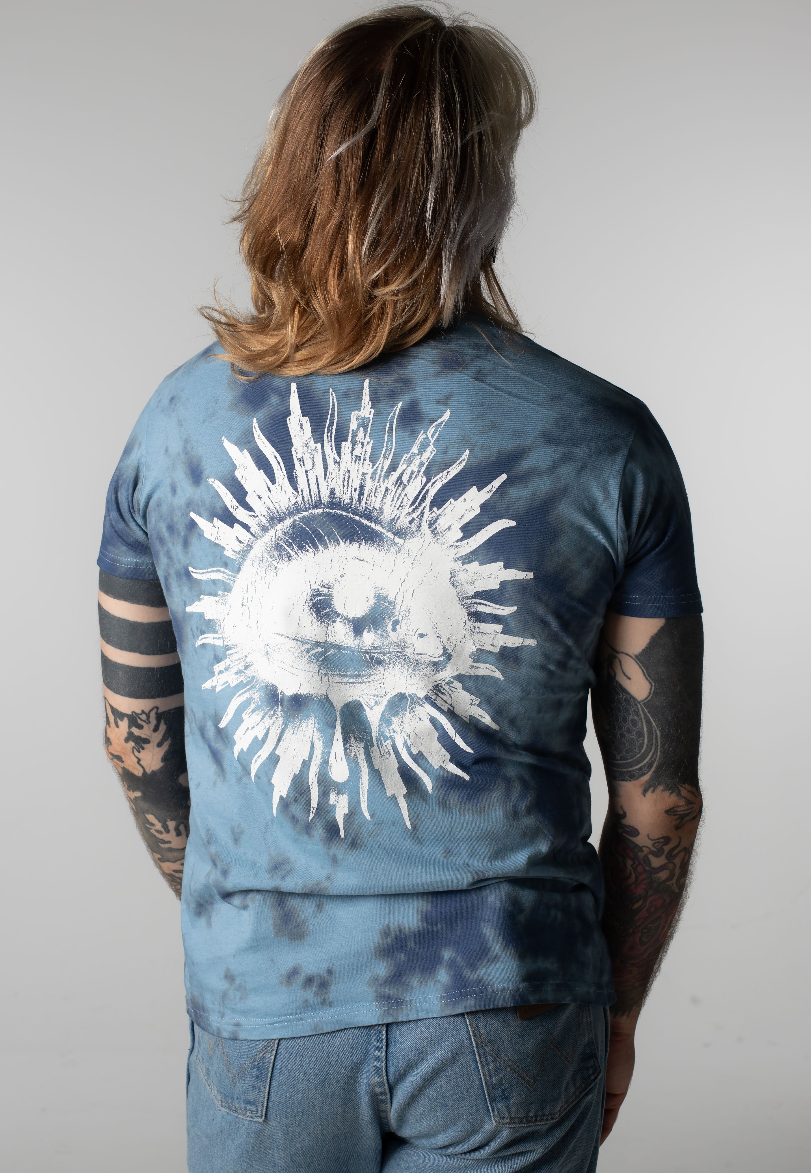 Entheos Drip Logo Blue/Black Tie Dye - T-Shirt | Impericon