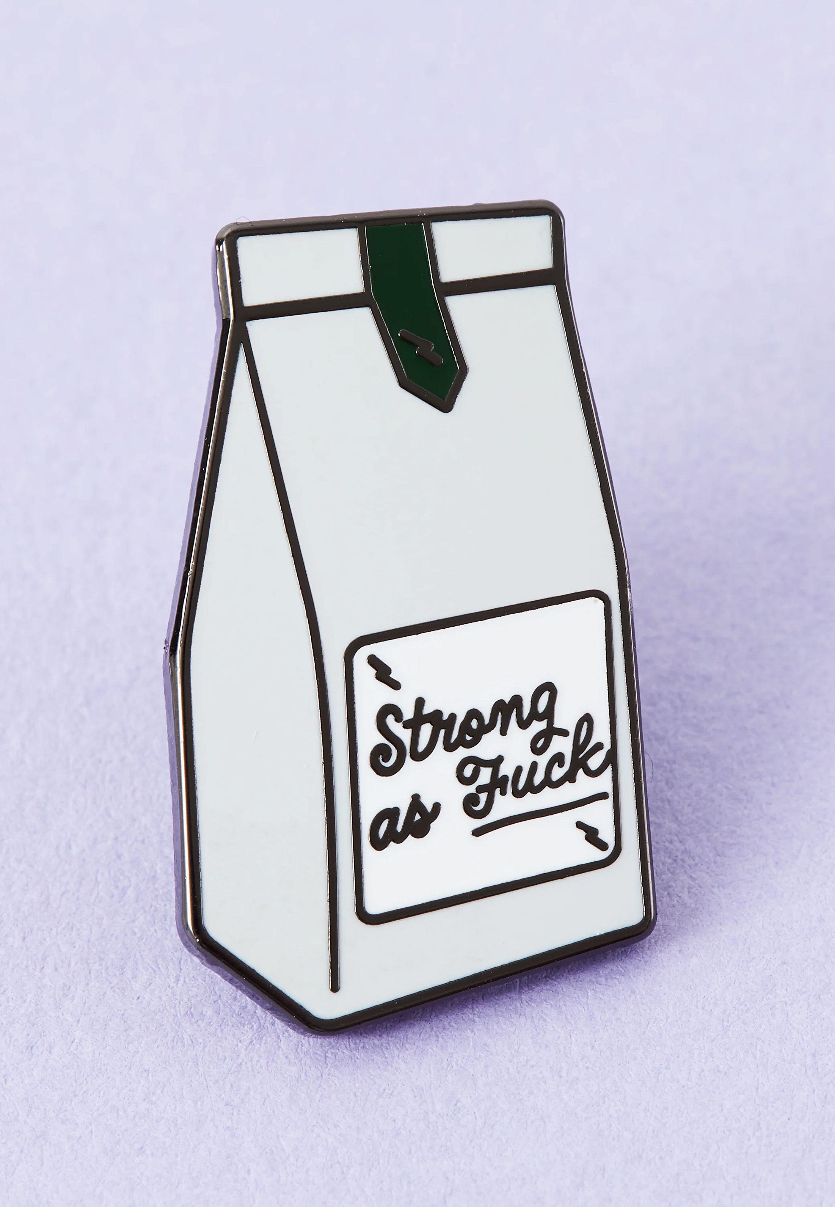 Punky Pins - Strong AF Coffee Bag - Pin | Neutral-Image