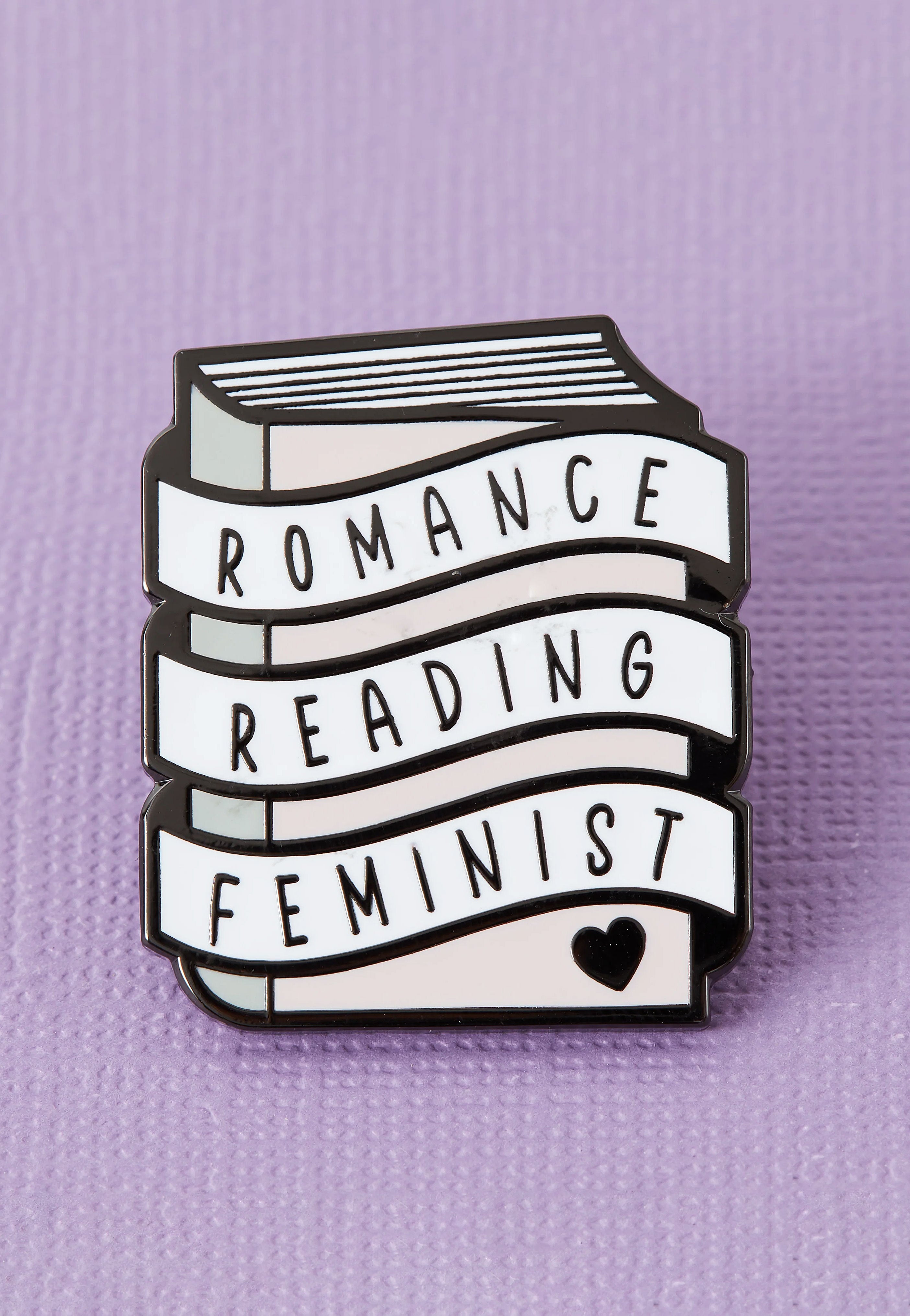 Punky Pins - Romance Reading Feminist - Pin | Neutral-Image