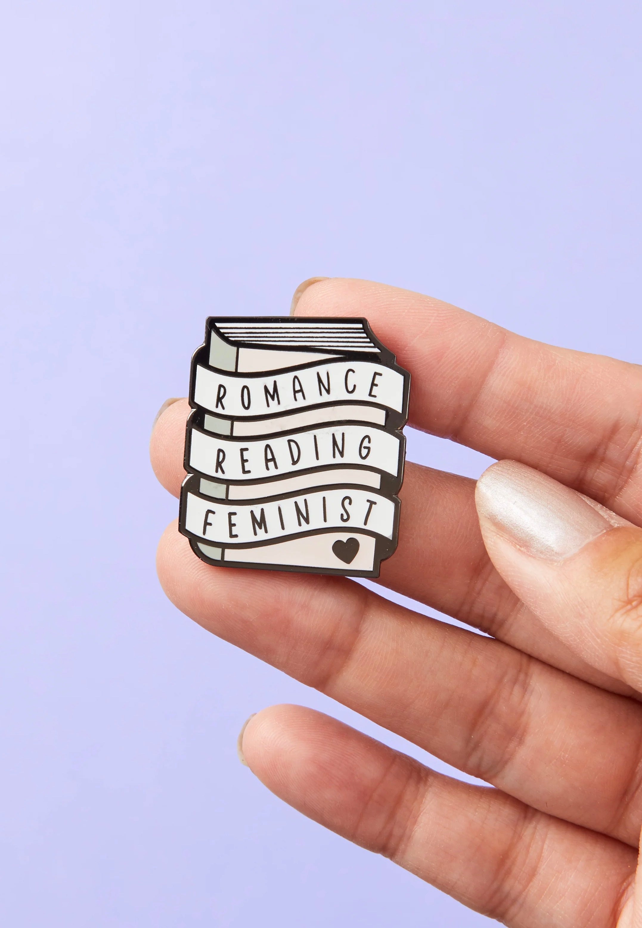 Punky Pins - Romance Reading Feminist - Pin | Neutral-Image