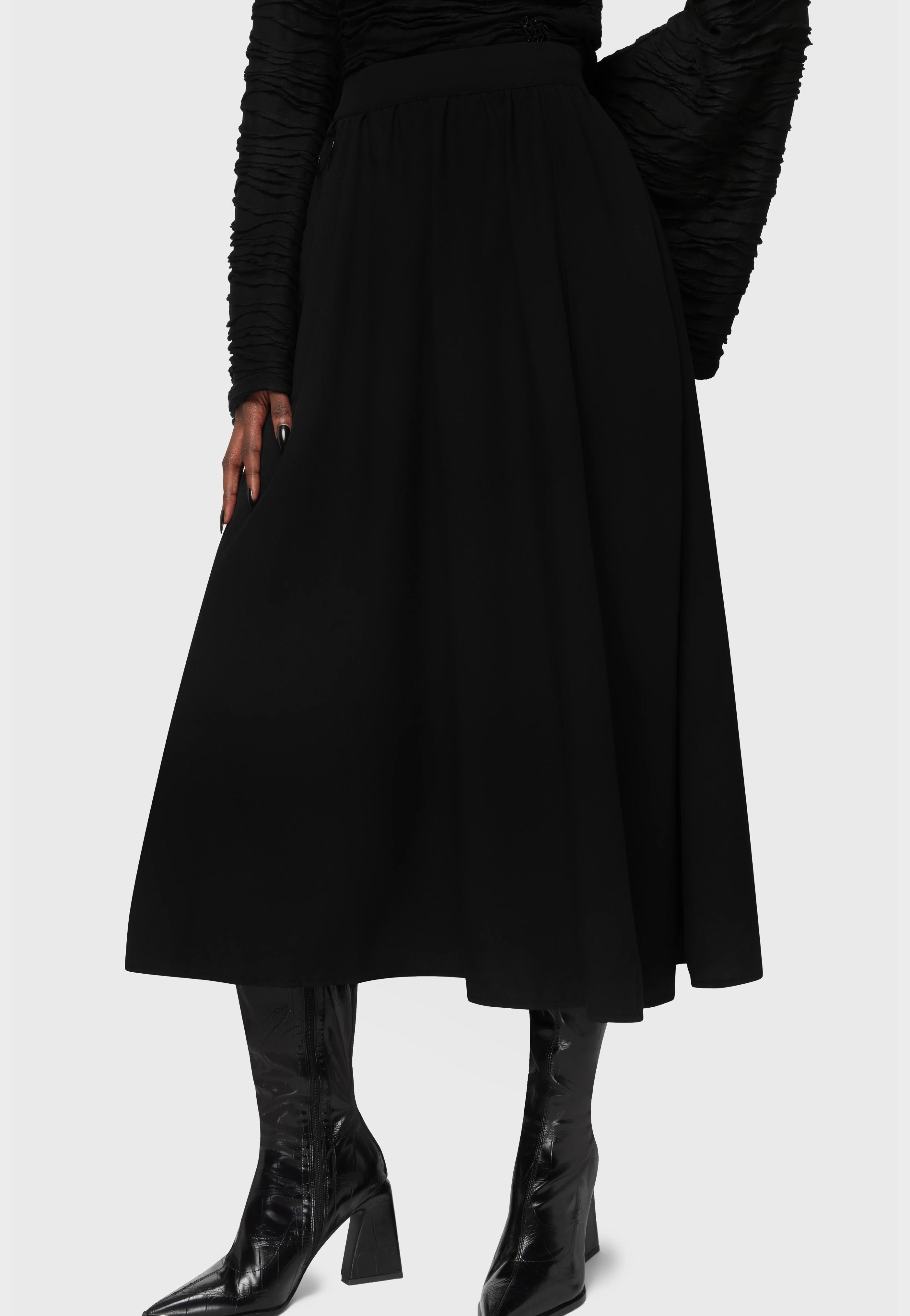 Killstar x Kihilist - Eryssa Midi Black - Skirt | Women-Image