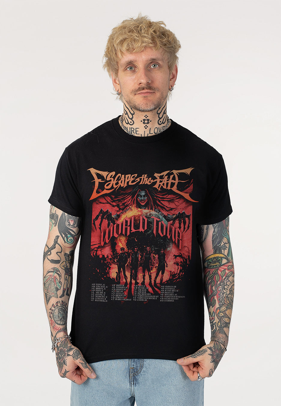FT 2026 ソウルコン“FaTe“ 公式グッズ　Tシャツ Escape The Fate World Tour 2026 - T-Shirt | Impericon
