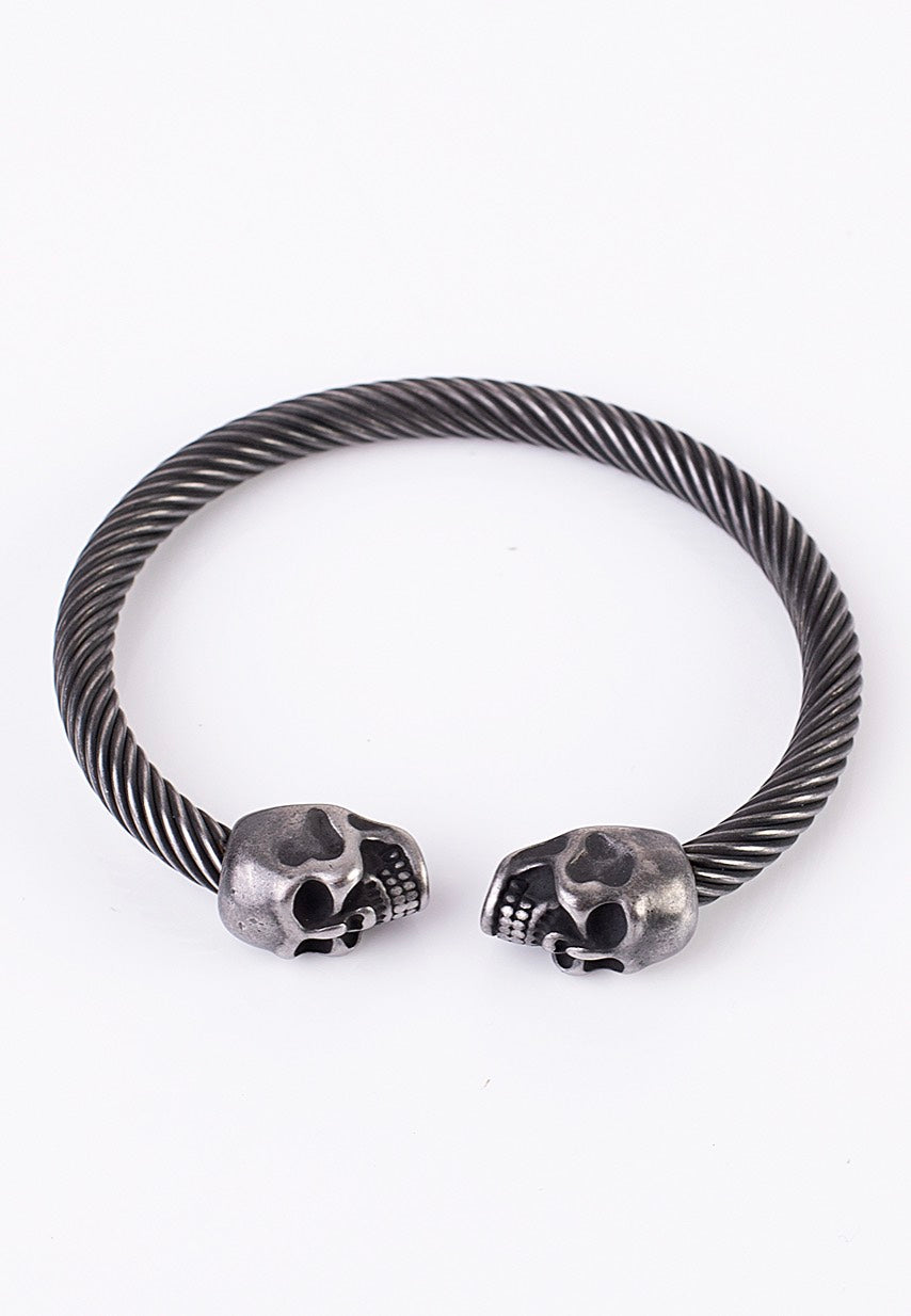 etNox - Double Skull - Bangle | Neutral-Image