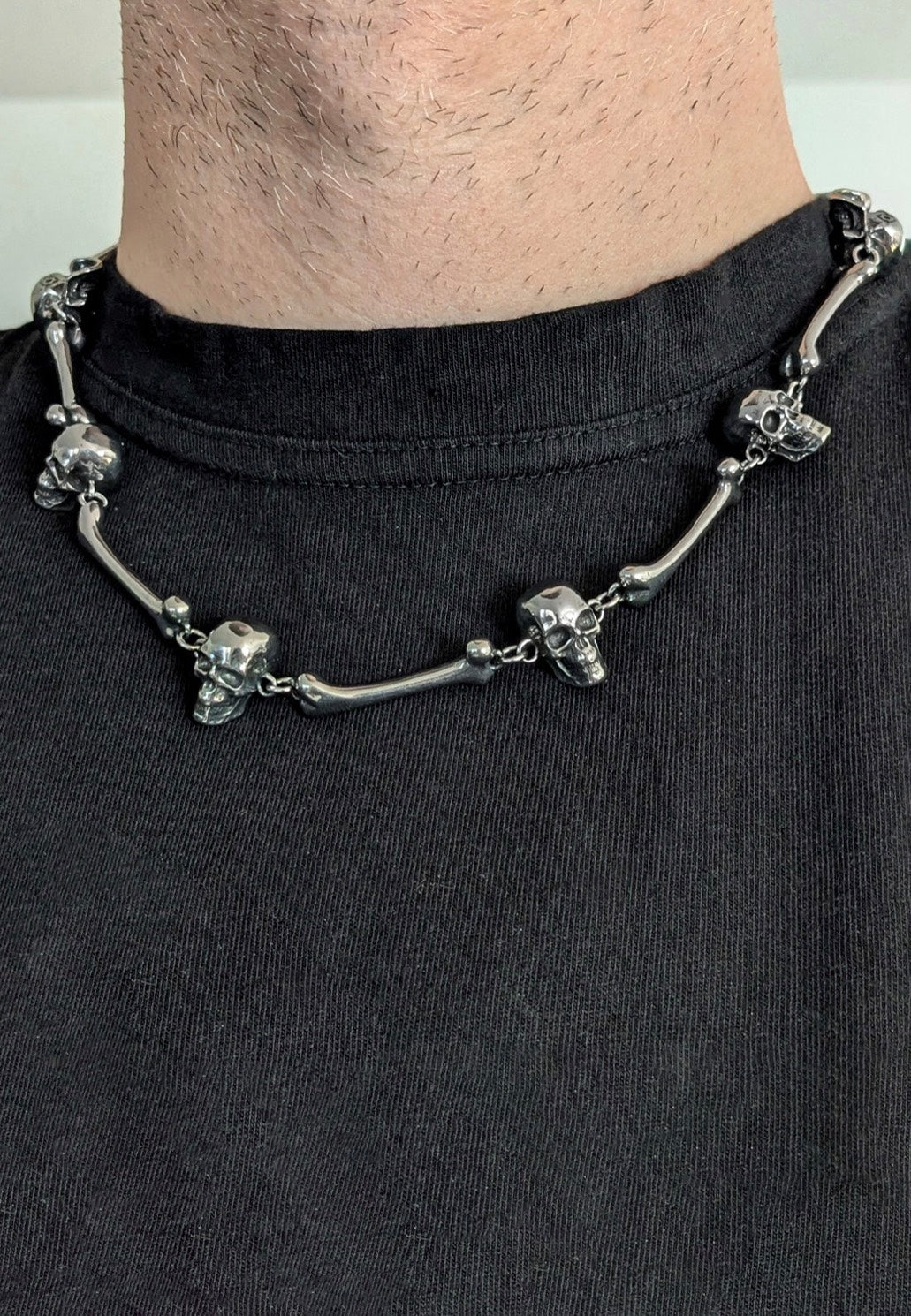 etNox Skulls 'n' Bones Silver Kette | Neutral-Image