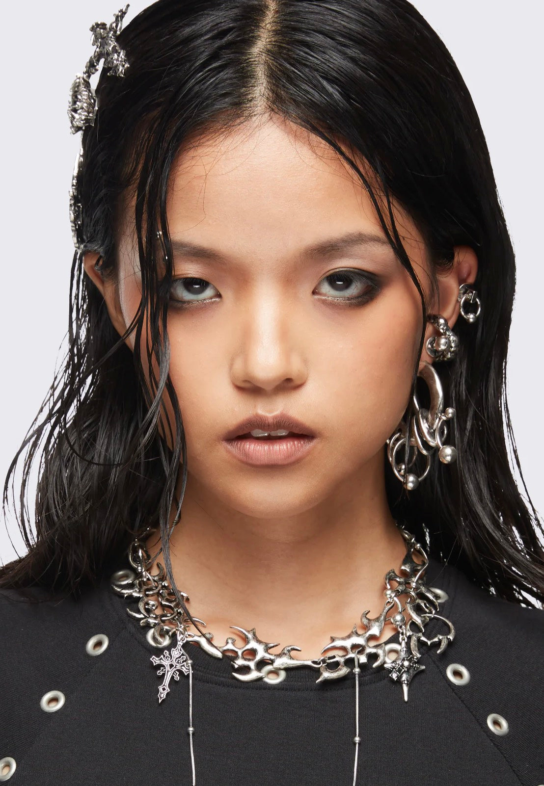 Minga London - Euphoria Silver - Earring Set | Neutral-Image